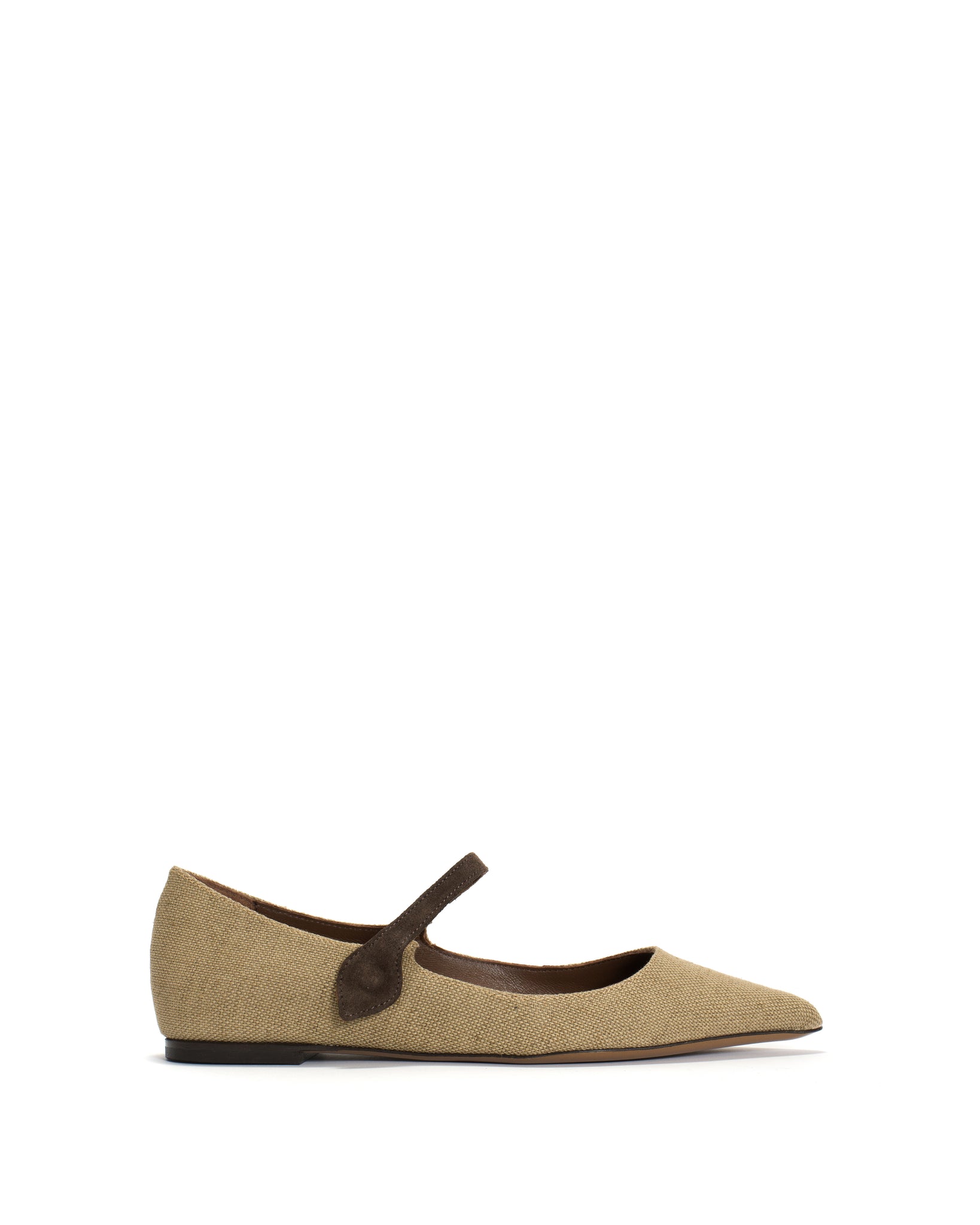 Fifi Raffia & calf suede Natural & coffee brown - Anonymous Copenhagen