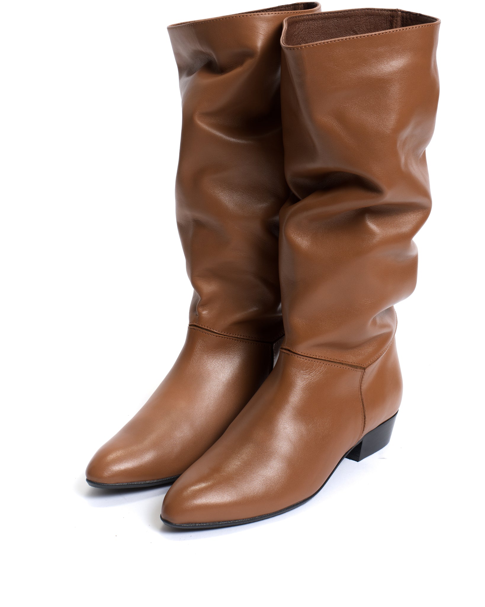 Jasmina 20 Soft calf & calf suede Camel & cinnamon - Anonymous Copenhagen