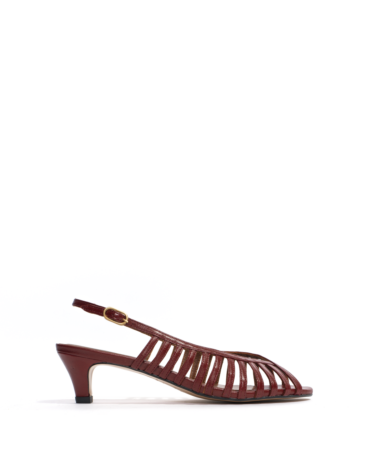 Carminho 40 stiletto Shiny lamb Pomegranate