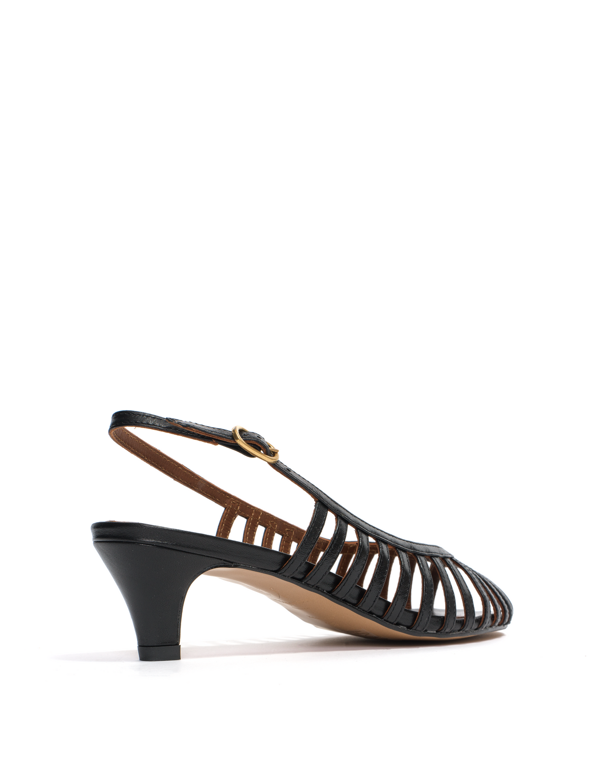 Carminho 40 stiletto Shiny lamb Black