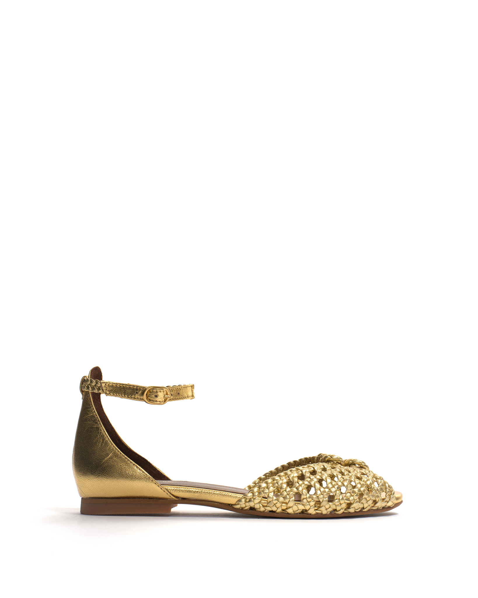 Lucy 10 Hand-braided leather Gold - Anonymous Copenhagen