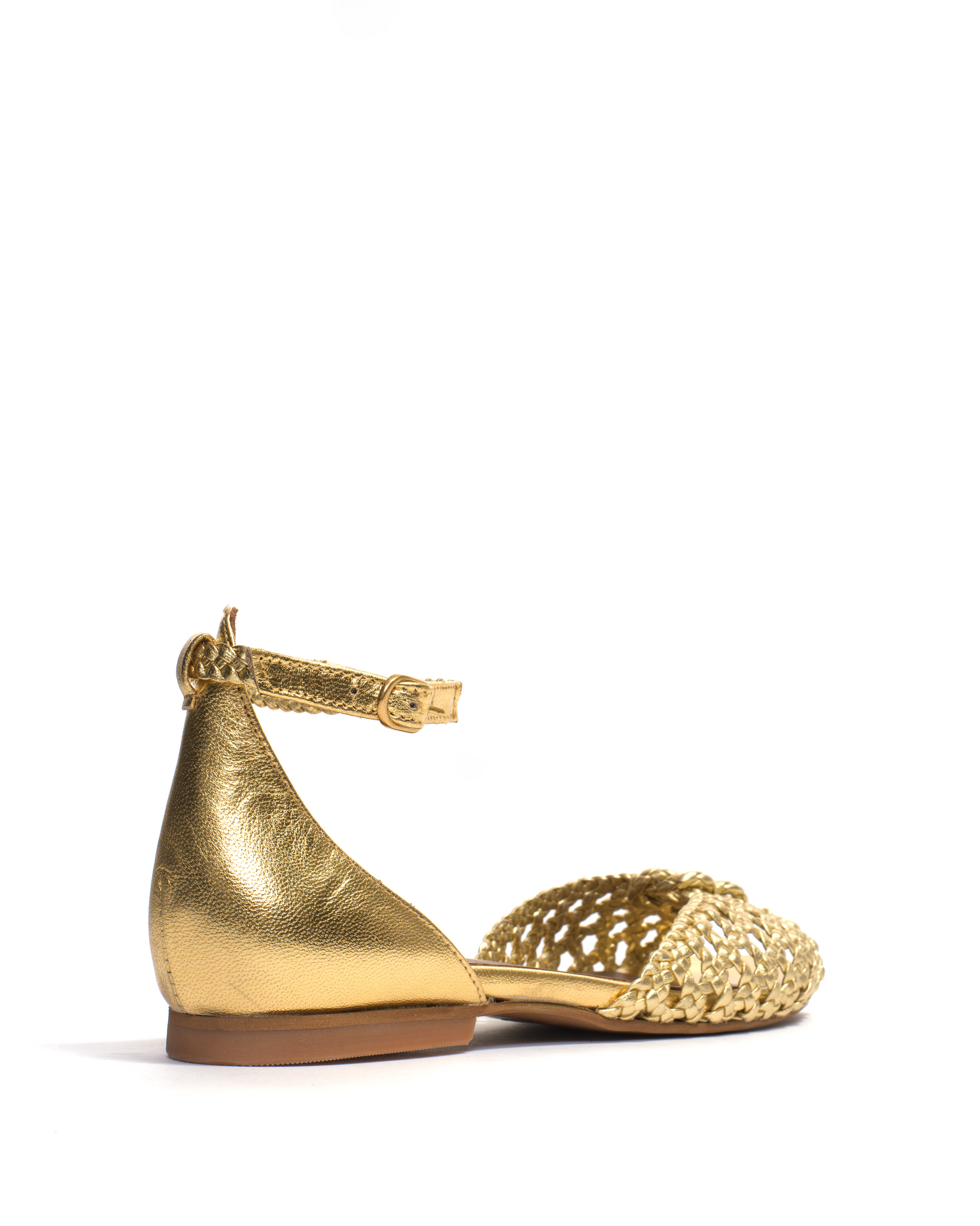 Lucy 10 Hand-braided leather Gold - Anonymous Copenhagen