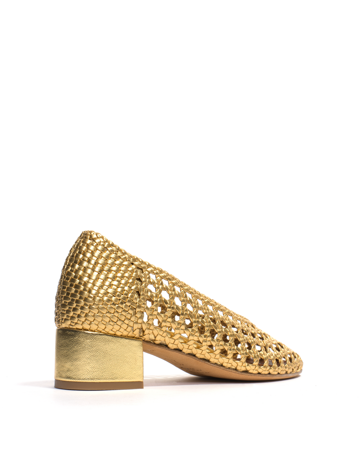 Sessi 40 hand-braided Hand-braided leather Gold
