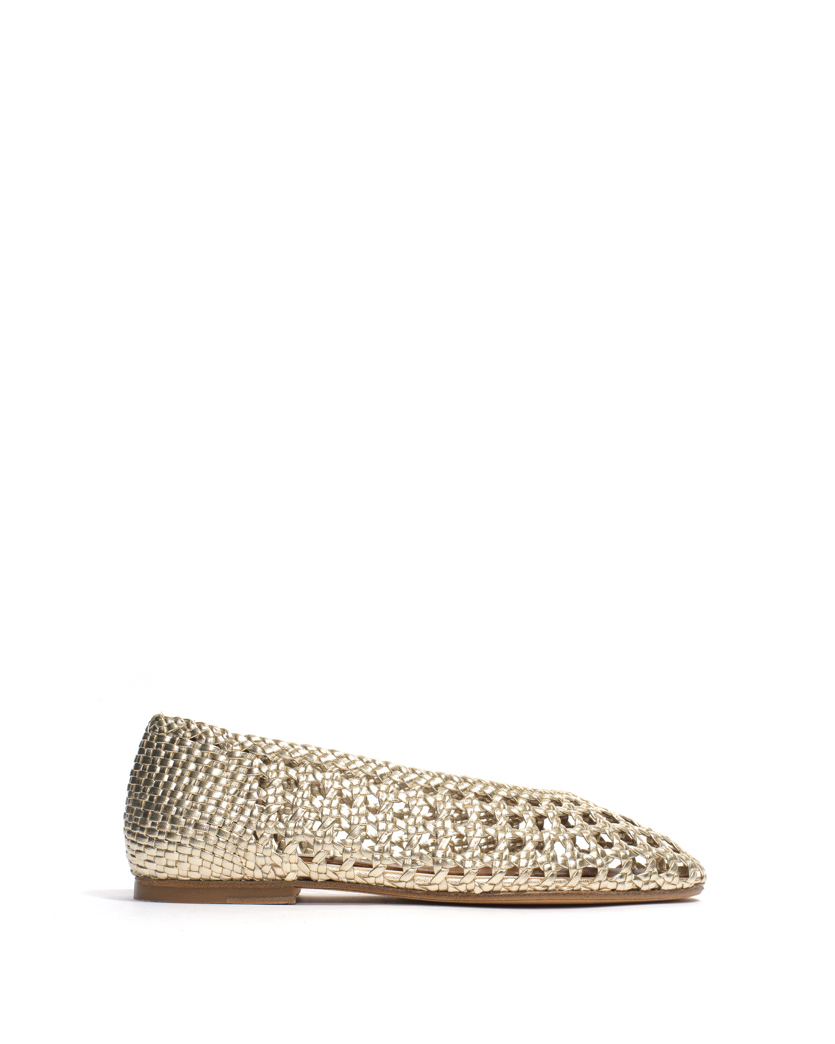 Sessi 10 Hand-braided leather Champagne - Anonymous Copenhagen