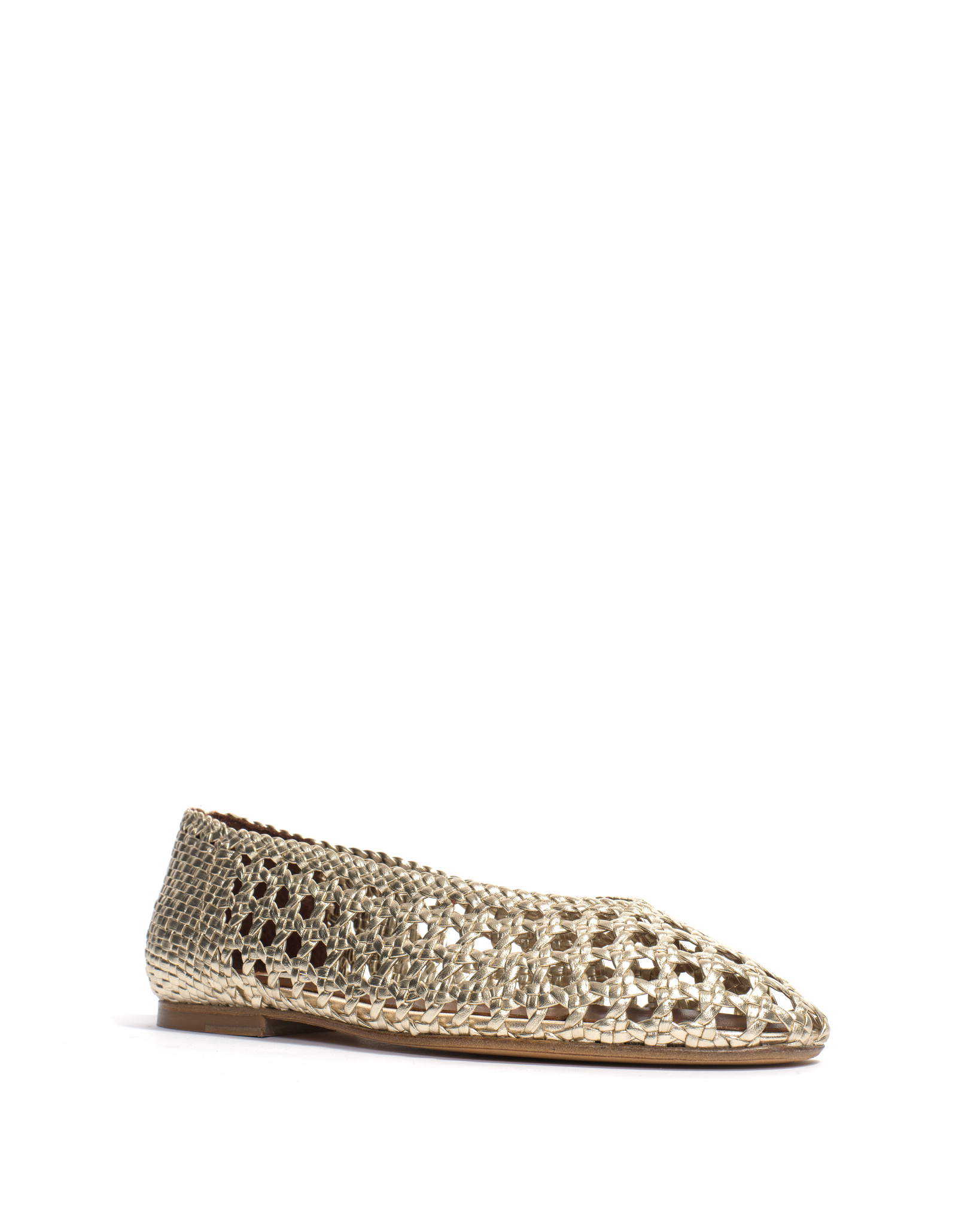 Sessi 10 Hand-braided leather Champagne - Anonymous Copenhagen