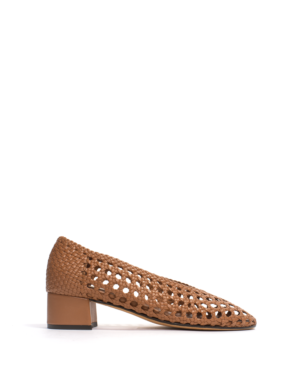 Sessi 40 hand-braided Hand-braided leather Caramel