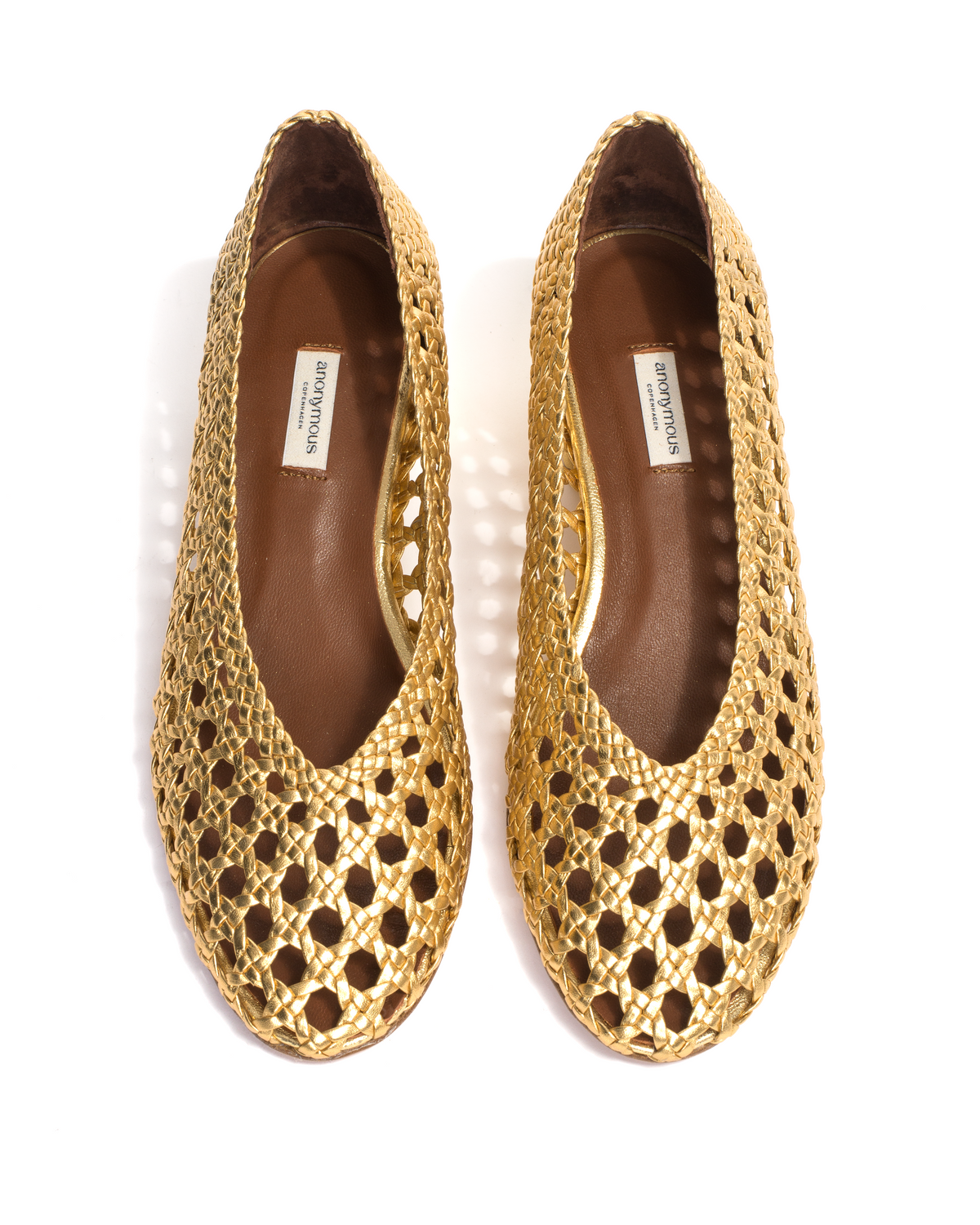 Sessi 40 hand-braided Hand-braided leather Gold