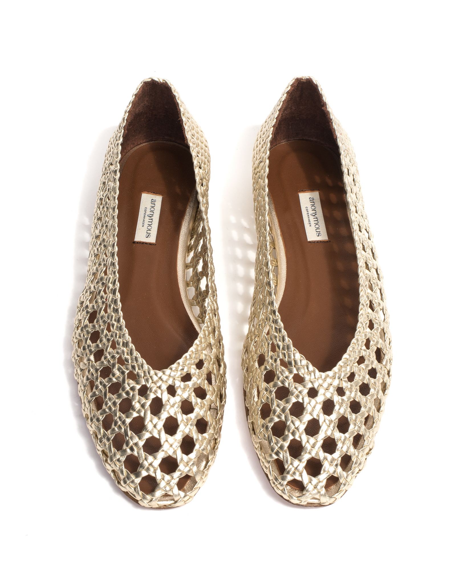 Sessi 10 Hand-braided leather Champagne - Anonymous Copenhagen