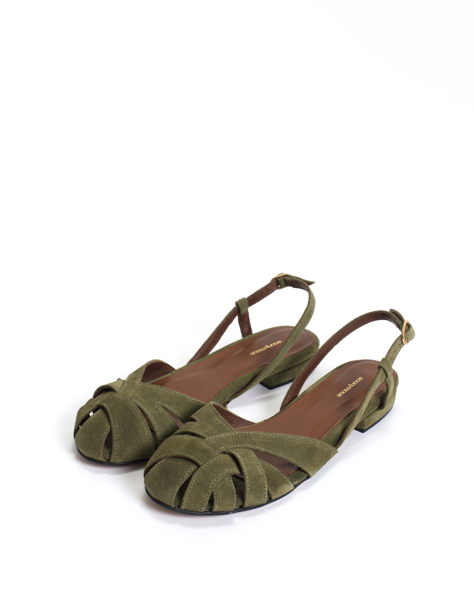 Banie 20 Calf suede Olive green - Anonymous Copenhagen