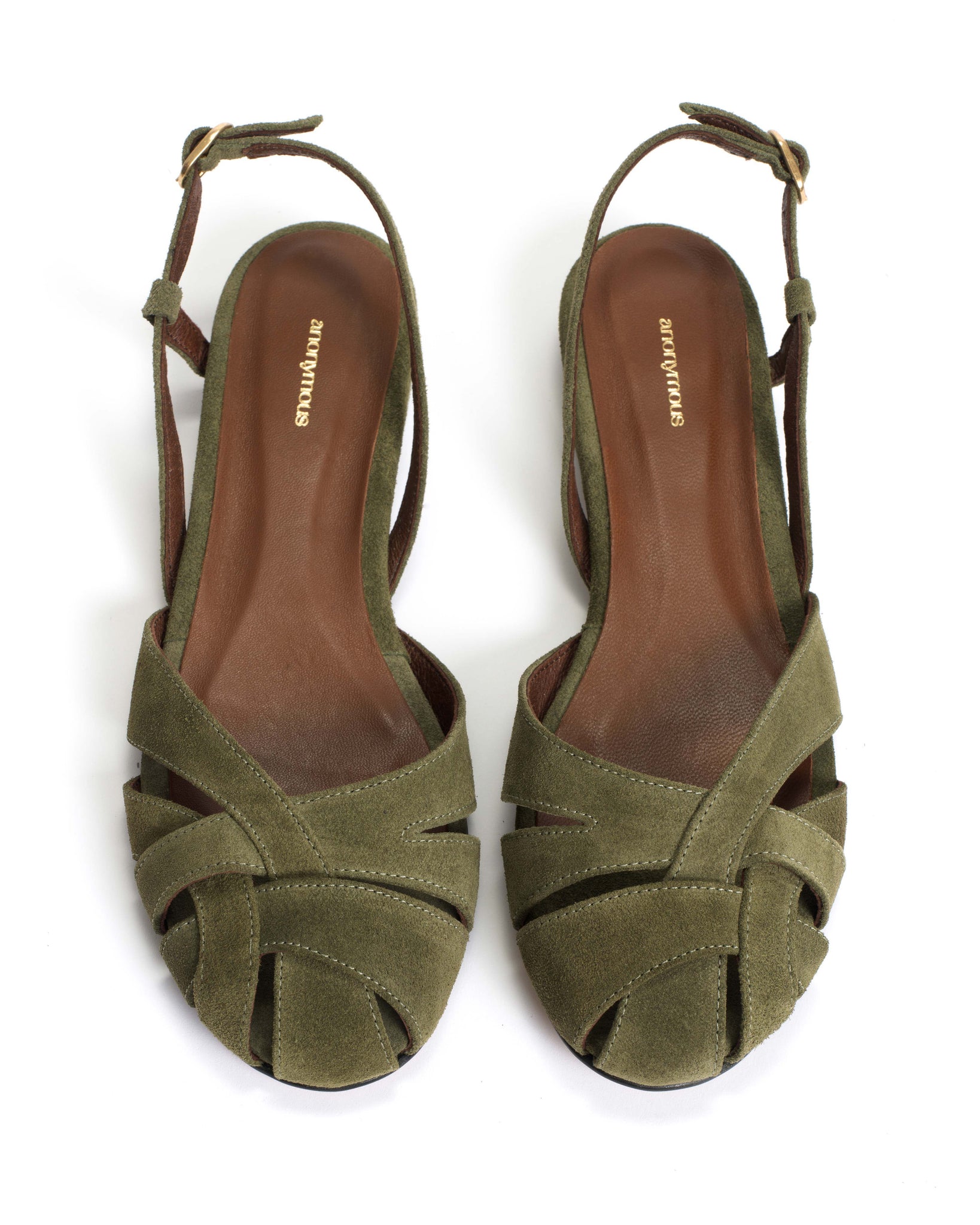 Banie 20 Calf suede Olive green - Anonymous Copenhagen