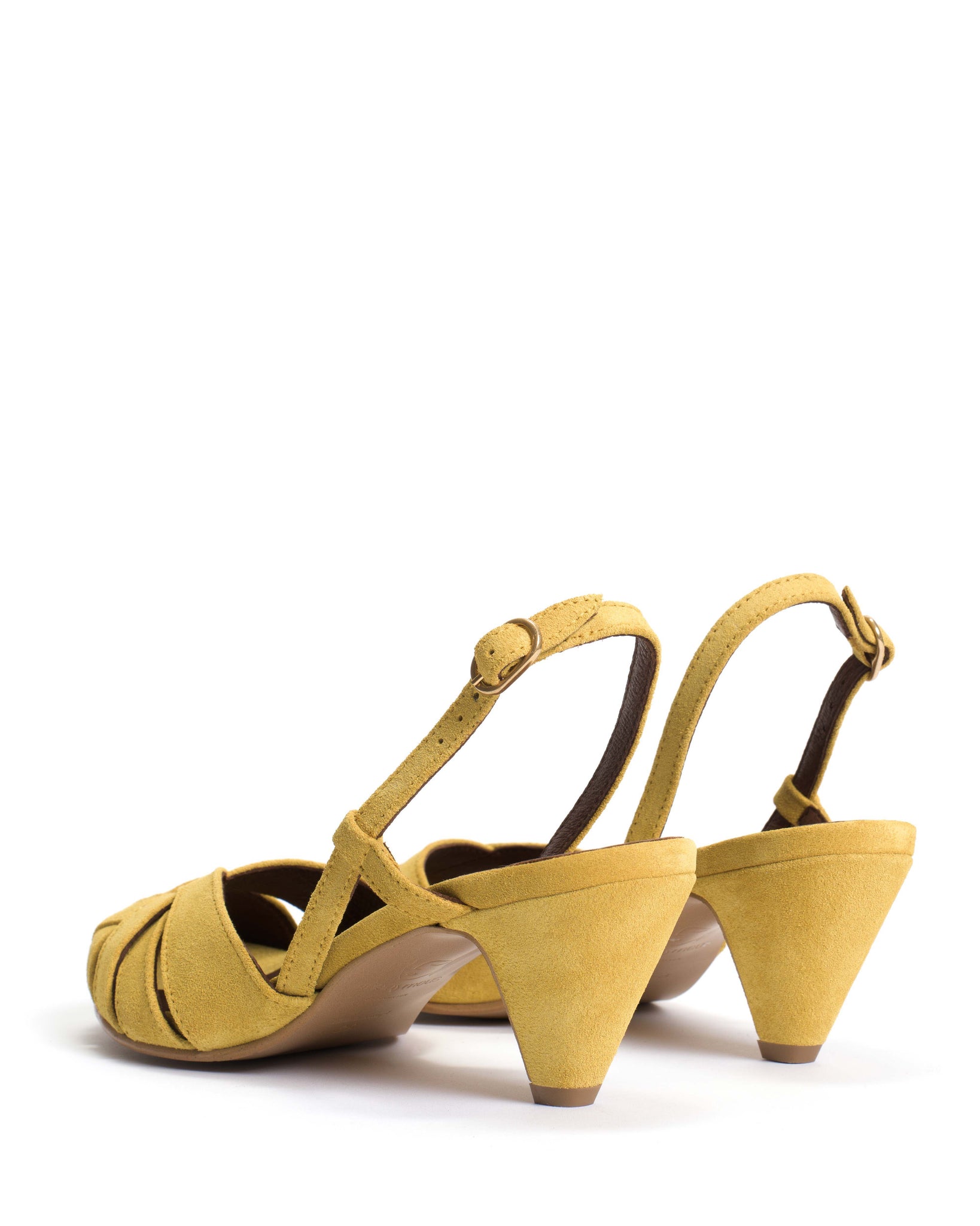 Banie 50 stiletto Calf suede Pineapple ice - Anonymous Copenhagen