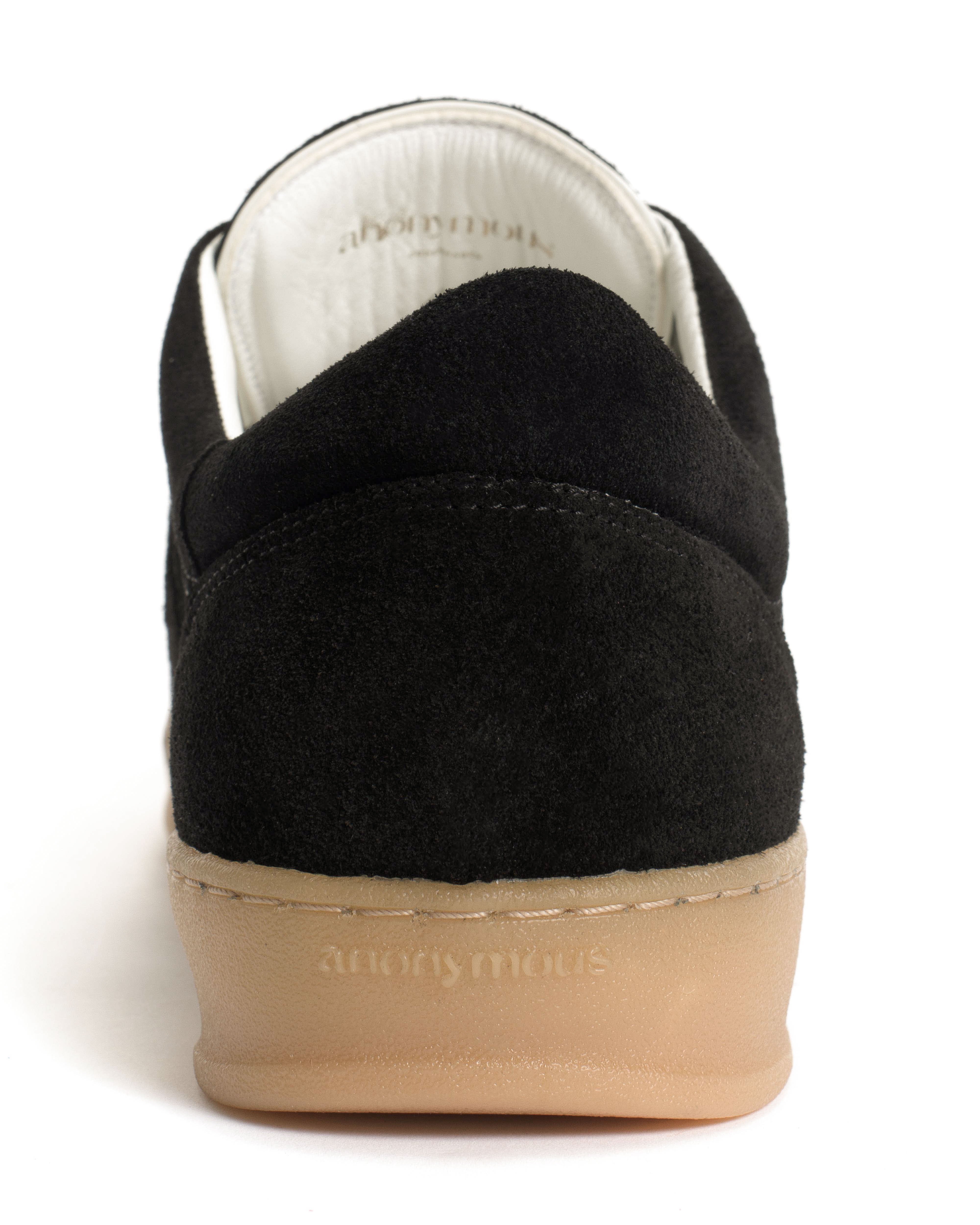 Blaire Calf suede & polished soft calf Black & white sand