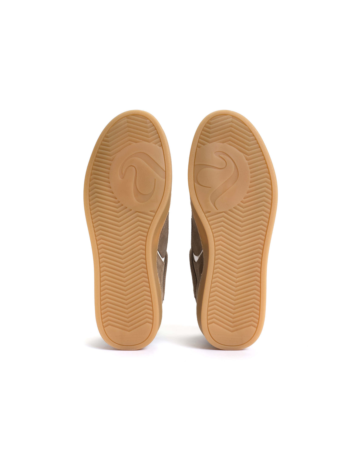 Blaire Calf suede & sleek leather Mushroom & sand white