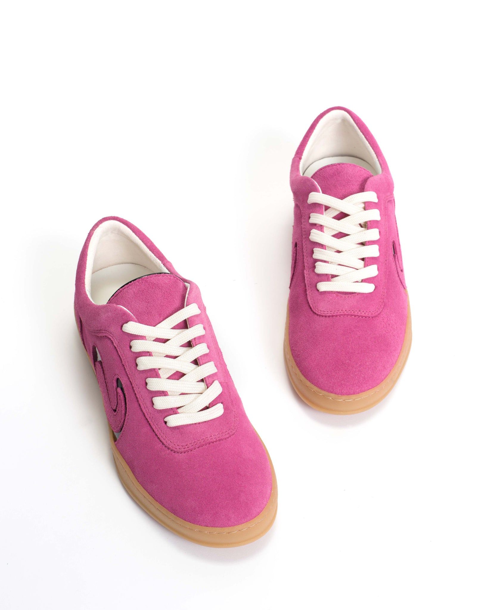 Blaire Calf suede & polished soft calf Raspberry sorbet & black - Anonymous Copenhagen