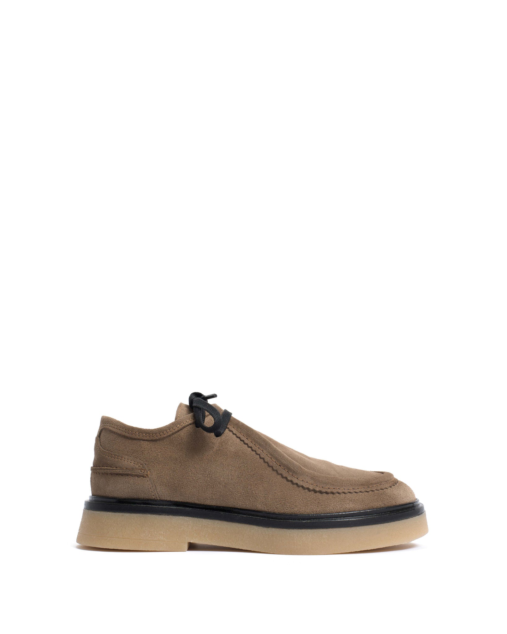 Chez flat platform Calf suede & Sole Mushroom & natural - Anonymous Copenhagen