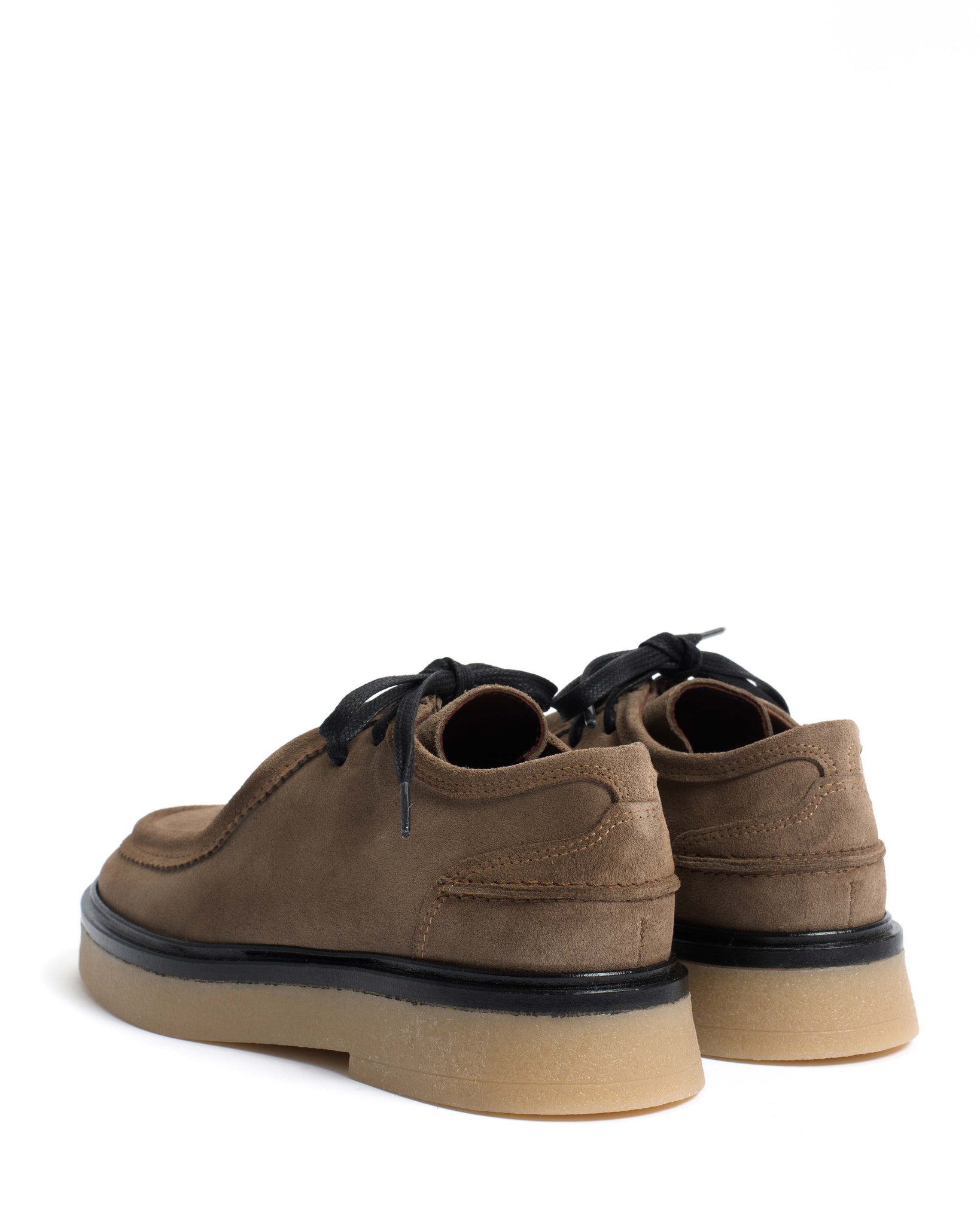 Chez flat platform Calf suede & Sole Mushroom & natural - Anonymous Copenhagen