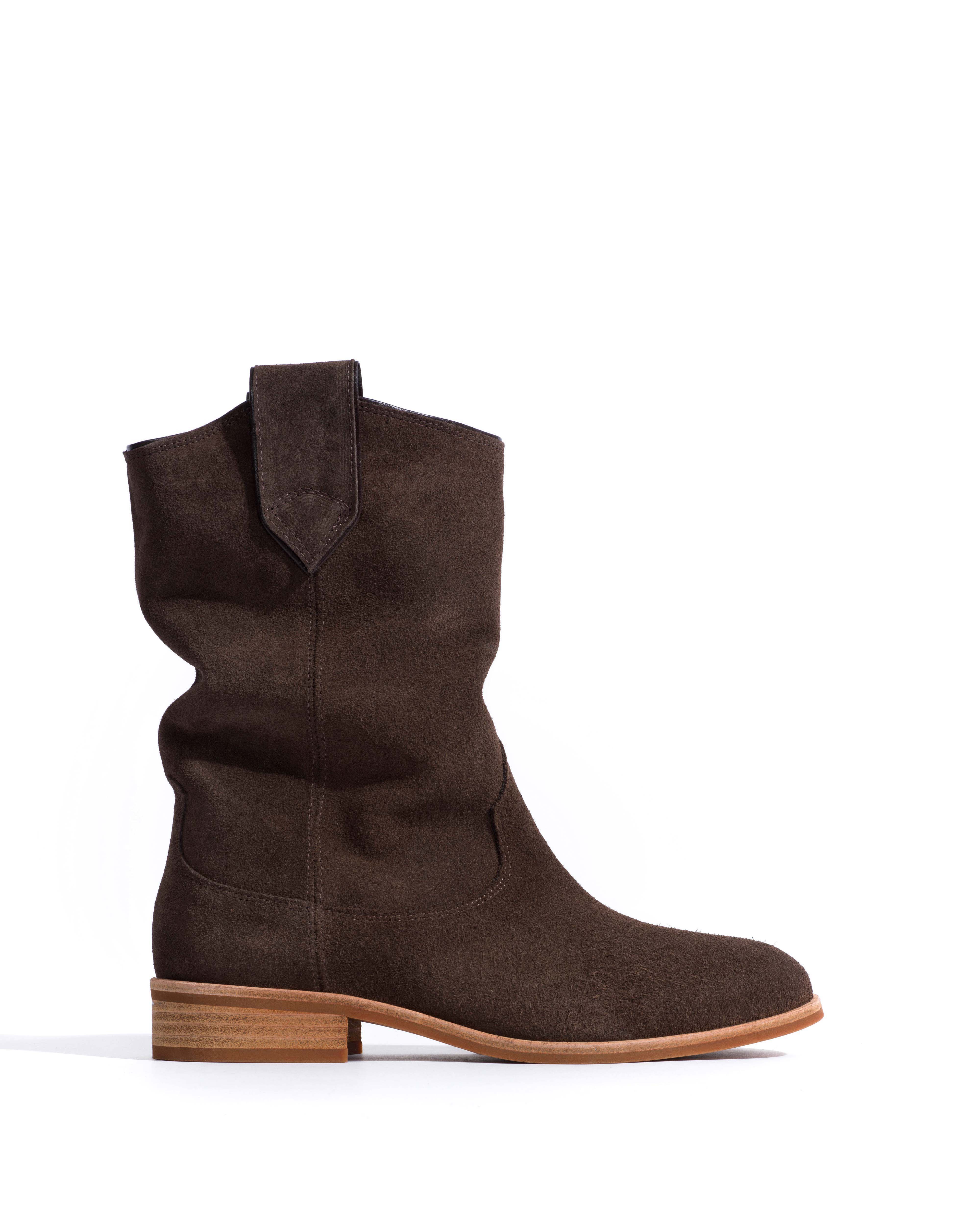 Claudia Calf suede Coffee brown