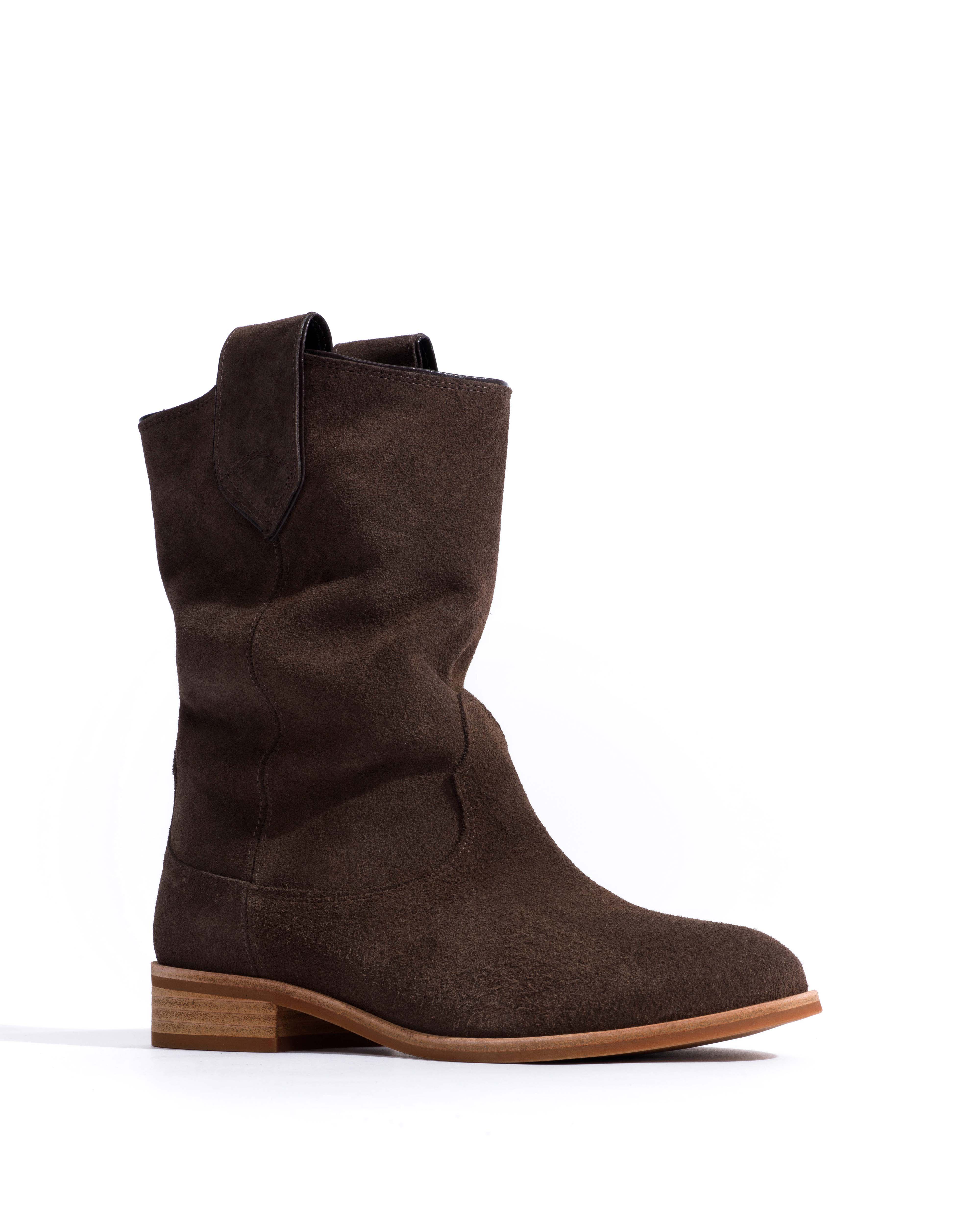 Claudia Calf suede Coffee brown
