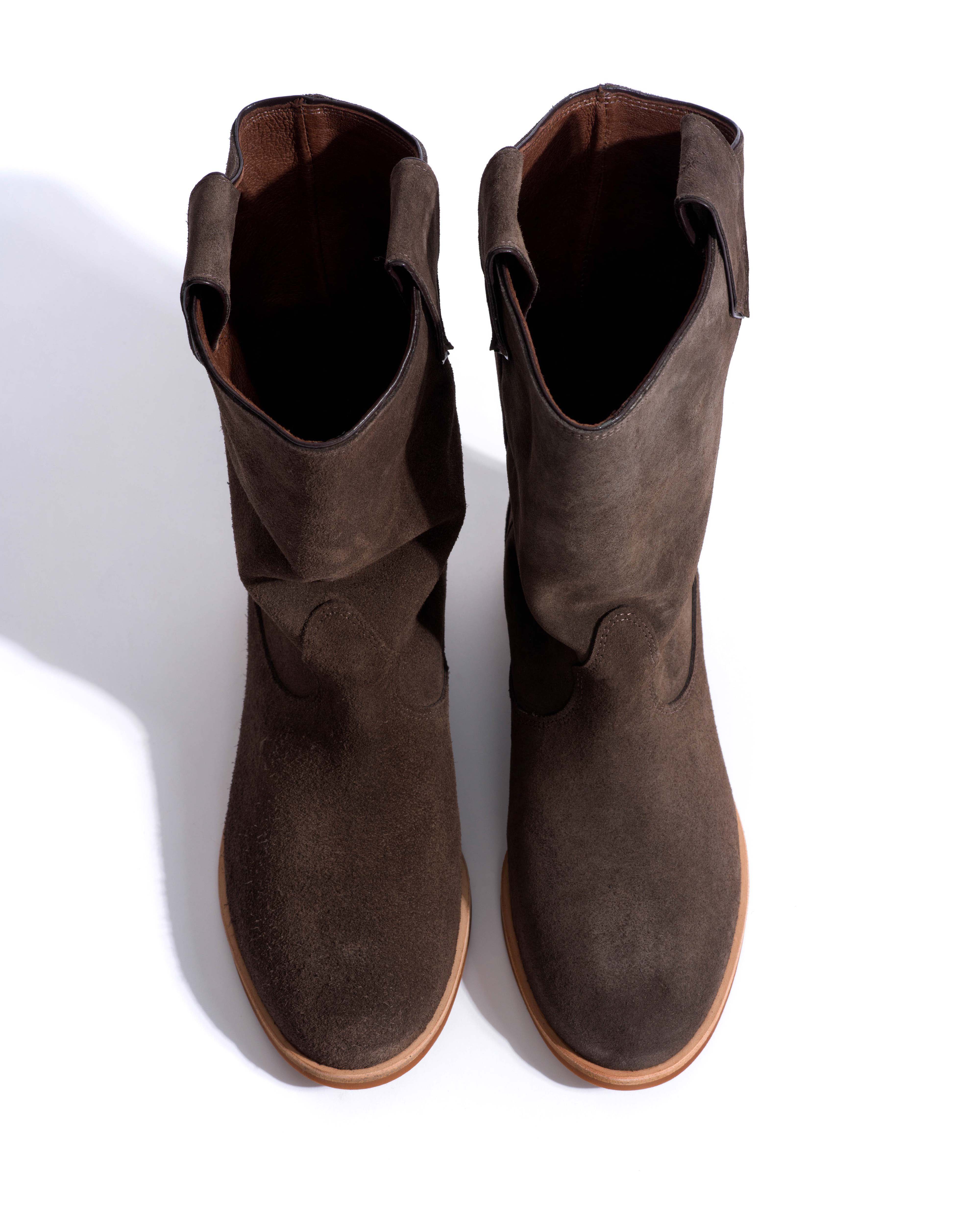 Claudia Calf suede Coffee brown