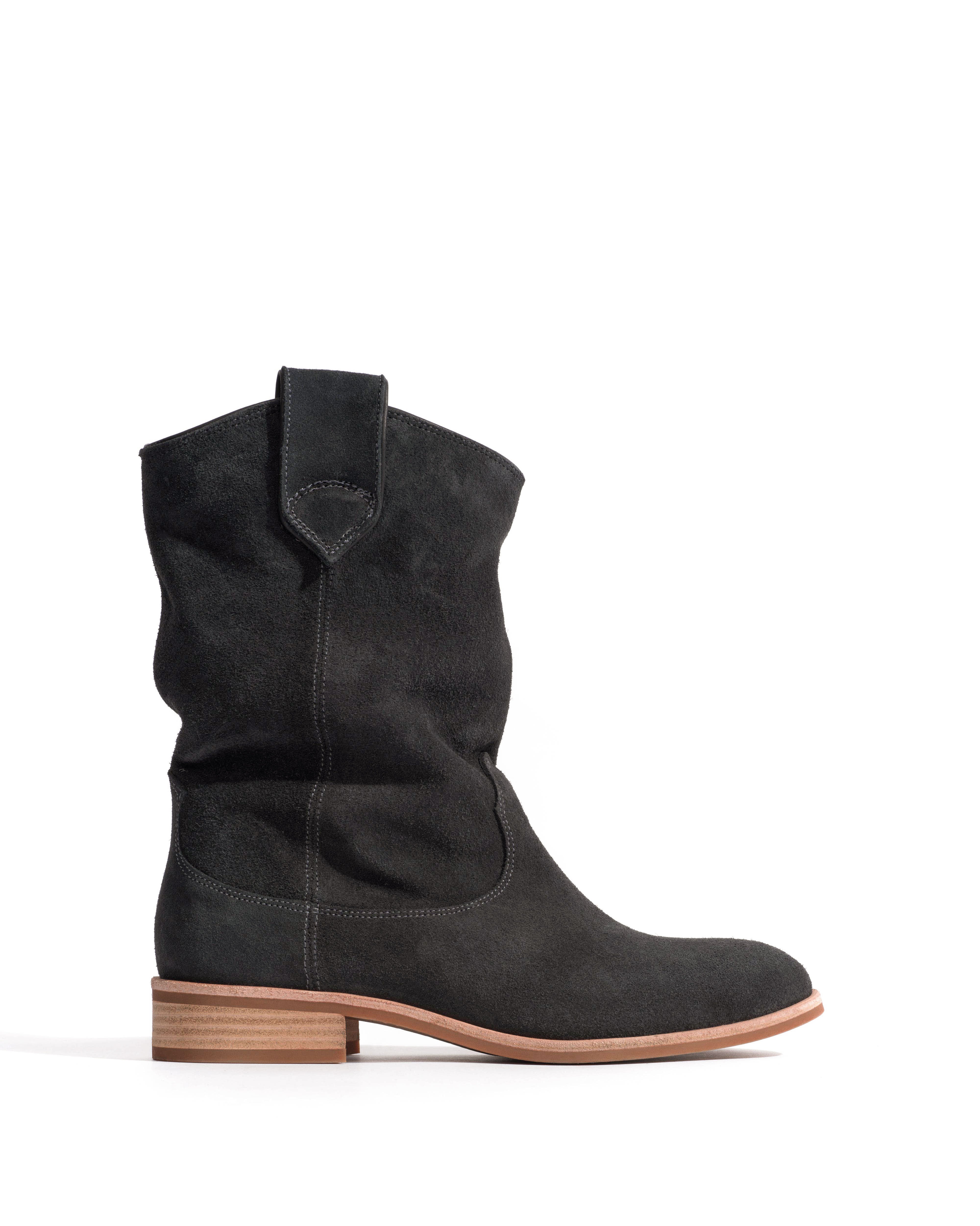 Claudia Calf suede Off black