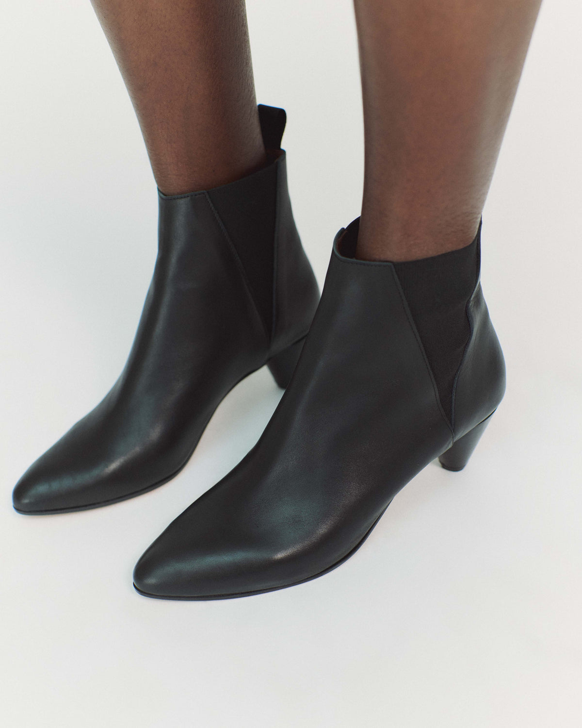 Clivia 50 cone Soft calf Black
