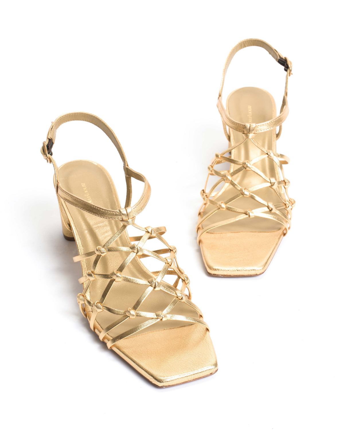 Coco 60 hand-braided Hand-braided leather Gold