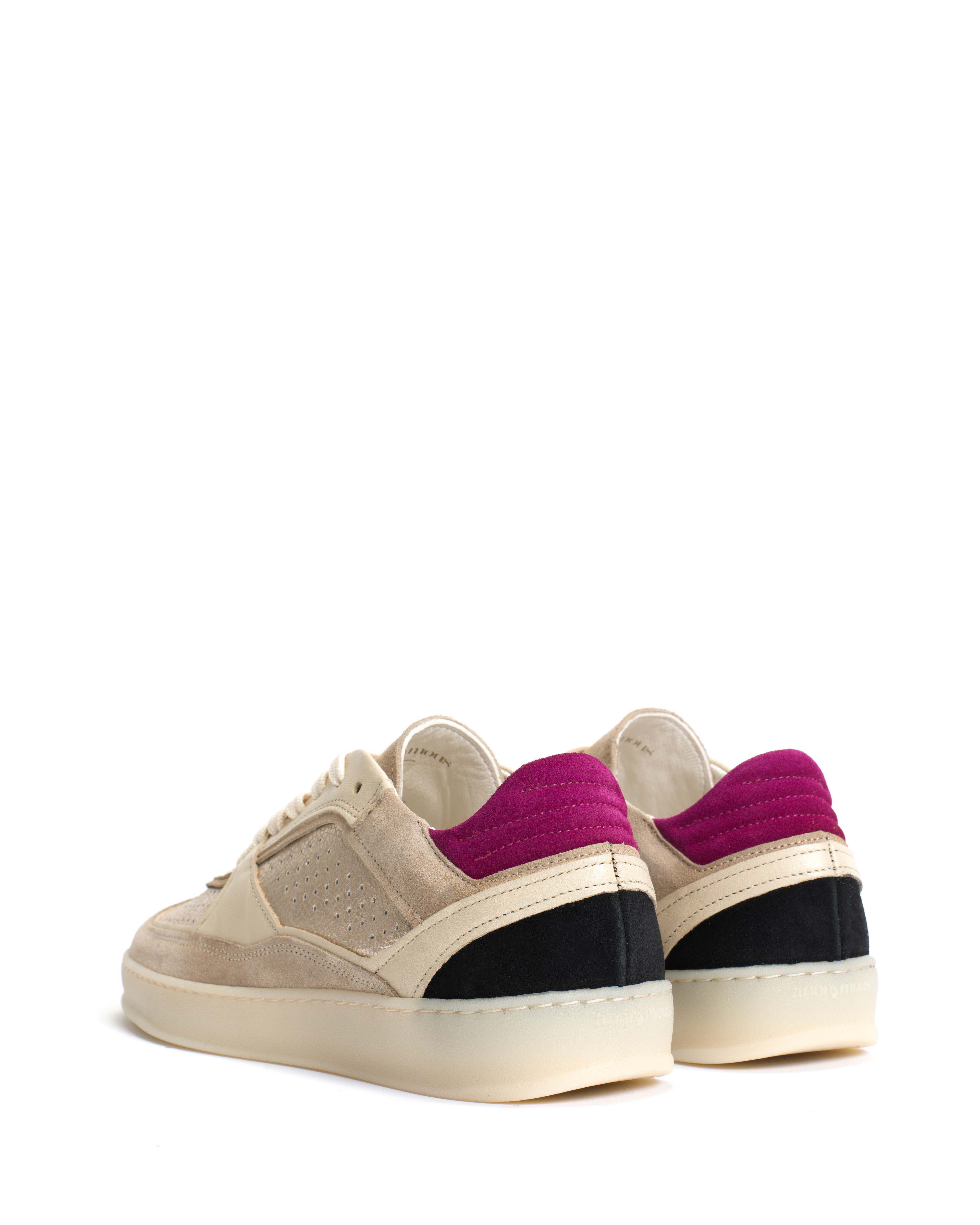 Dabbie Calf suede White sand & champagne mix