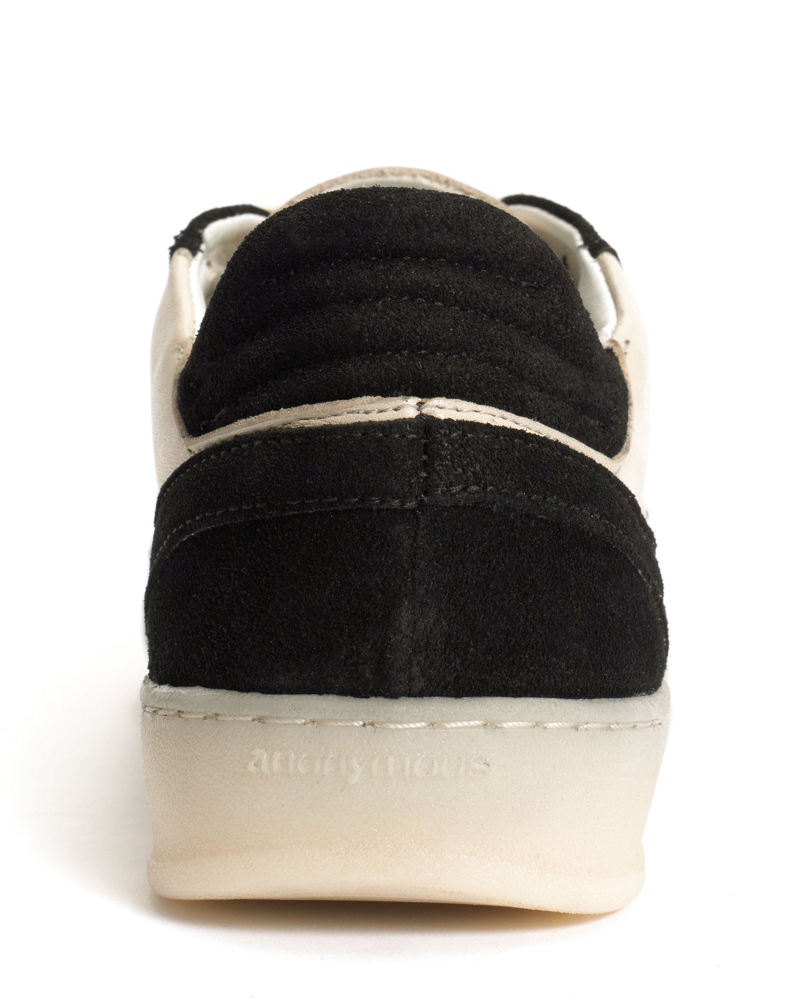 Dabbie Calf suede & sleek leather Black & white sand - Anonymous Copenhagen