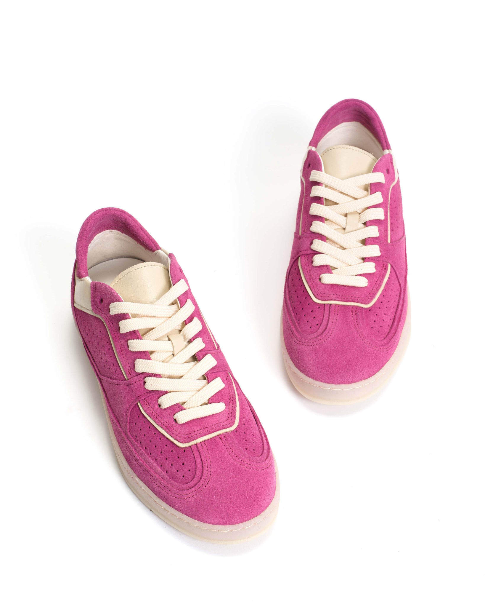 Dabbie Calf suede & sleek leather Raspberry sorbet & white sand - Anonymous Copenhagen