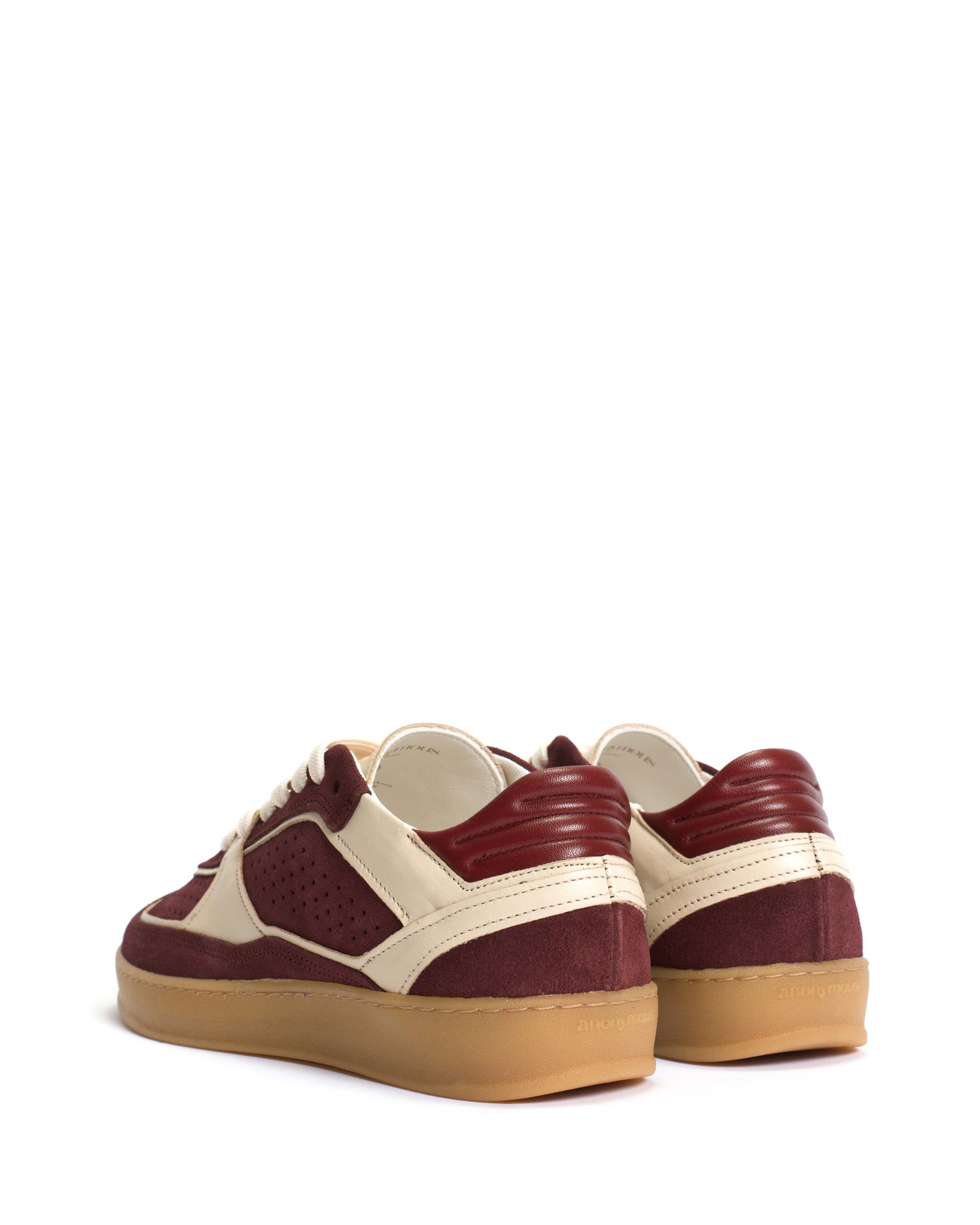Dabbie Calf suede & soft calf dual & tri color Pomegranate & white sand & pomegranate - Anonymous Copenhagen