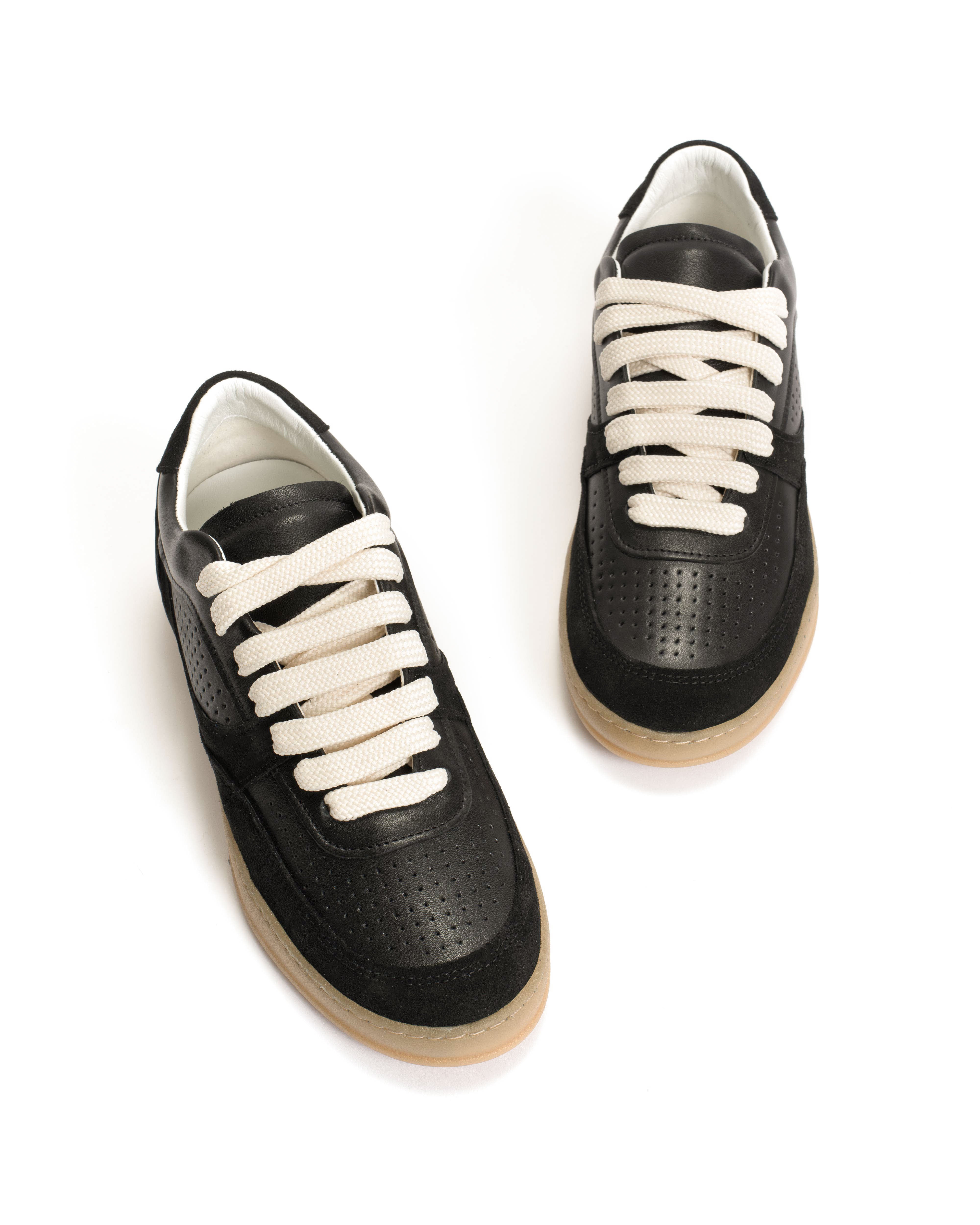 Elevate Calf suede & sleek leather leather Black