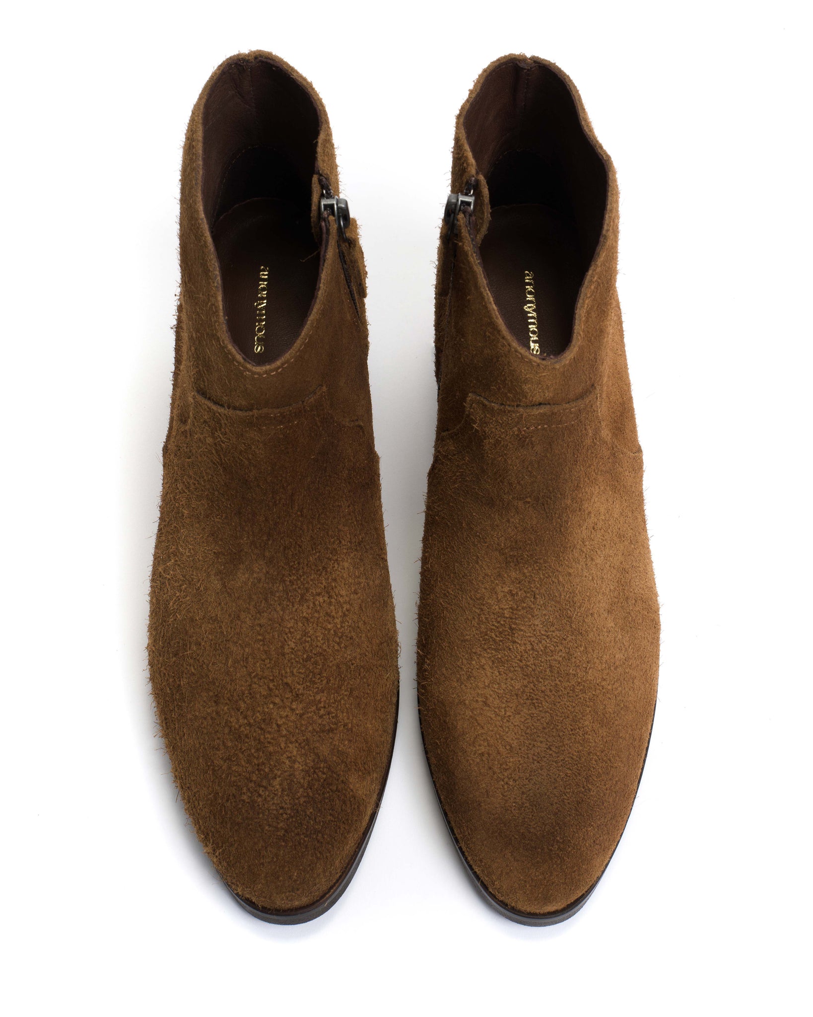 Fiona 35 Plushed calf suede Cinnamon - Anonymous Copenhagen