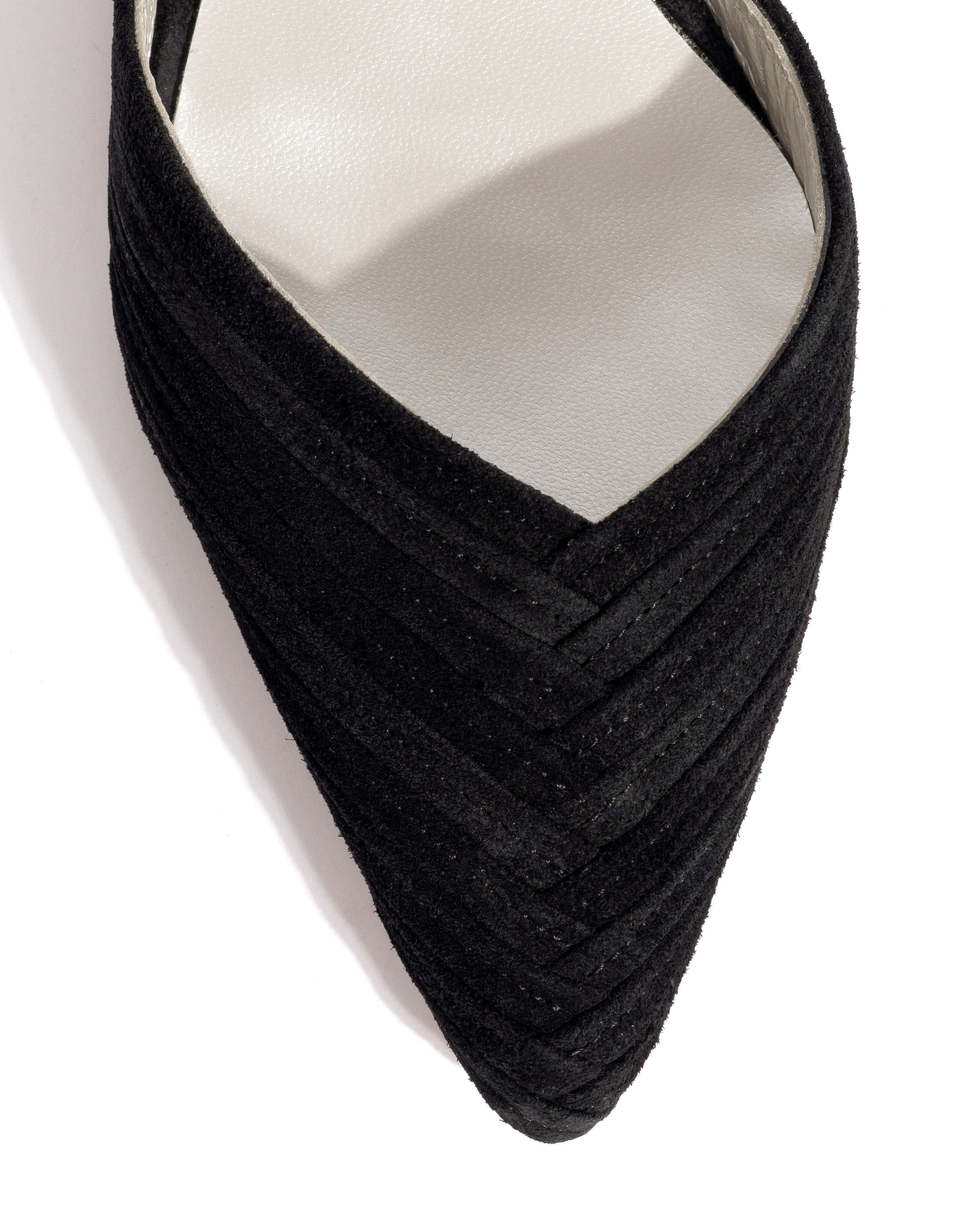 Givia 40 Calf suede & lining Black & silver