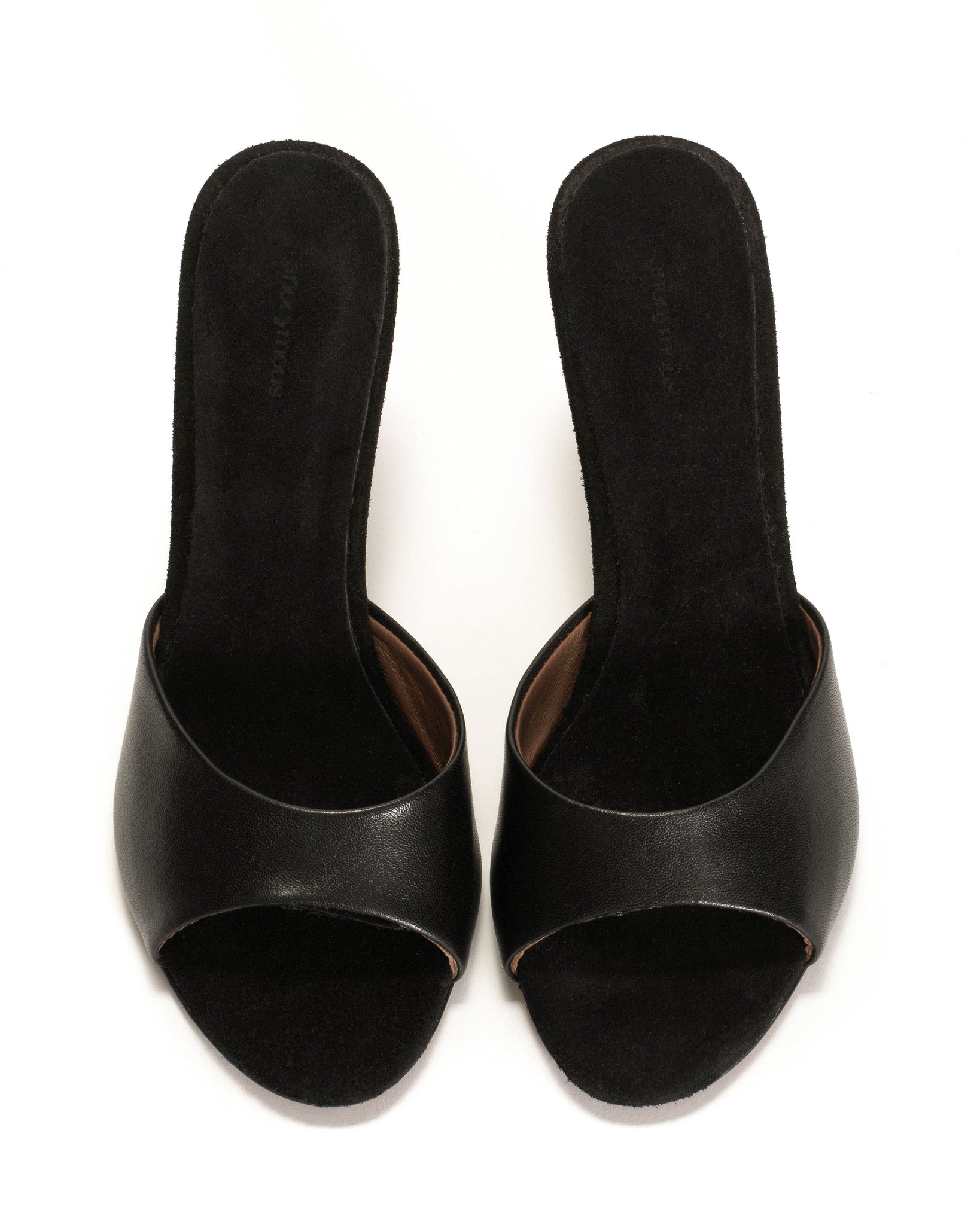 Gwen 75 wedge Shiny lamb & dual color Black & zebra - Anonymous Copenhagen