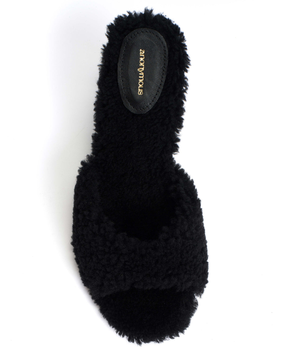 Gwen shearling Lamb shearling Black