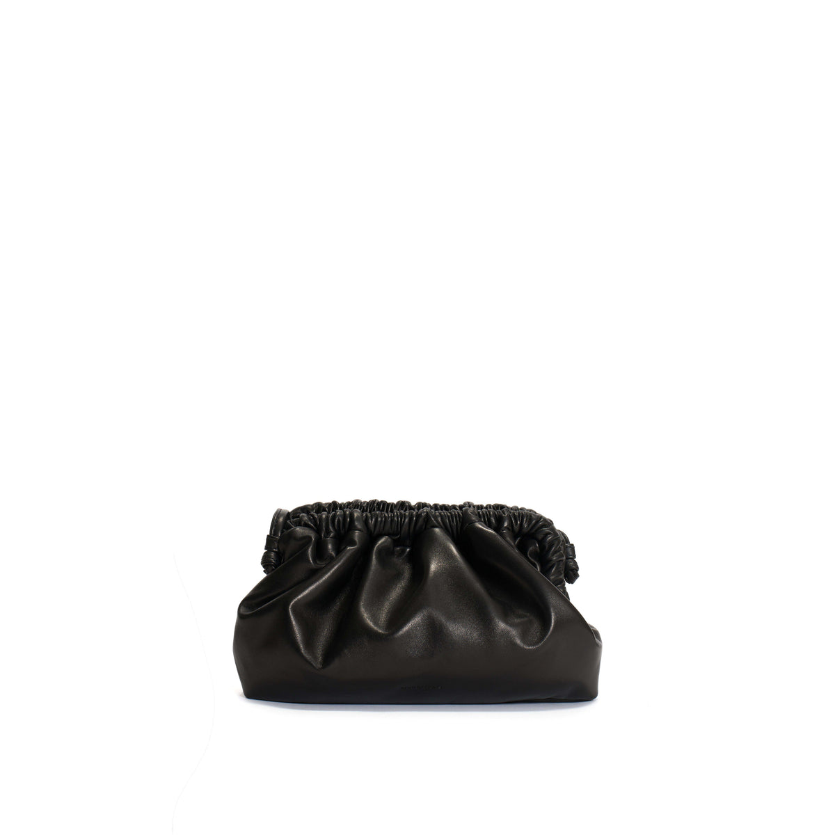 Hally petite cloud bag Shiny lamb Black