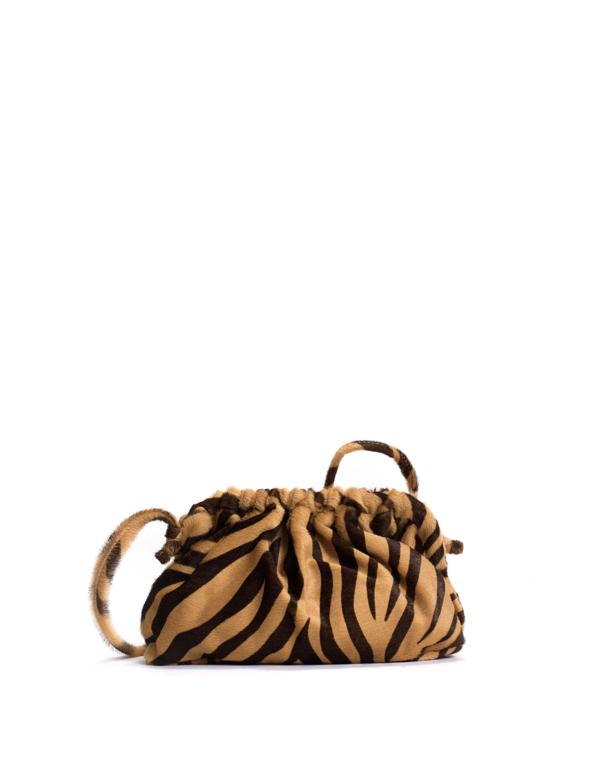 Hally classic cloud bag Calf hair Tiger