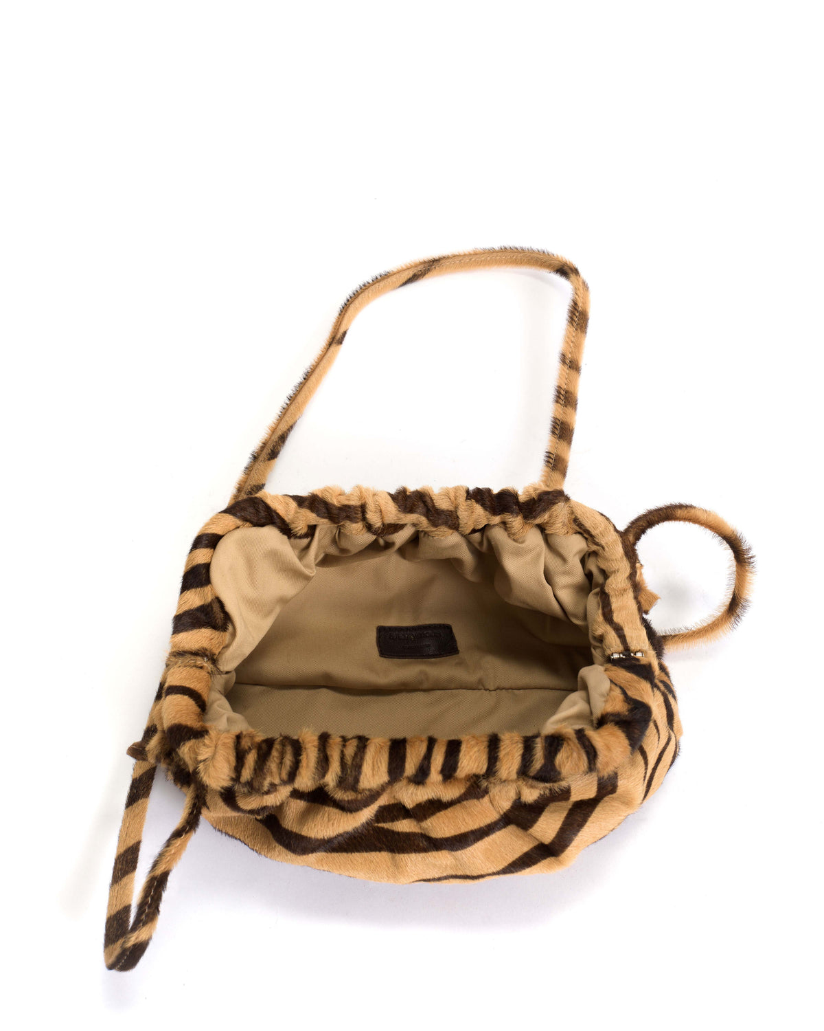 Hally classic cloud bag Calf hair Tiger