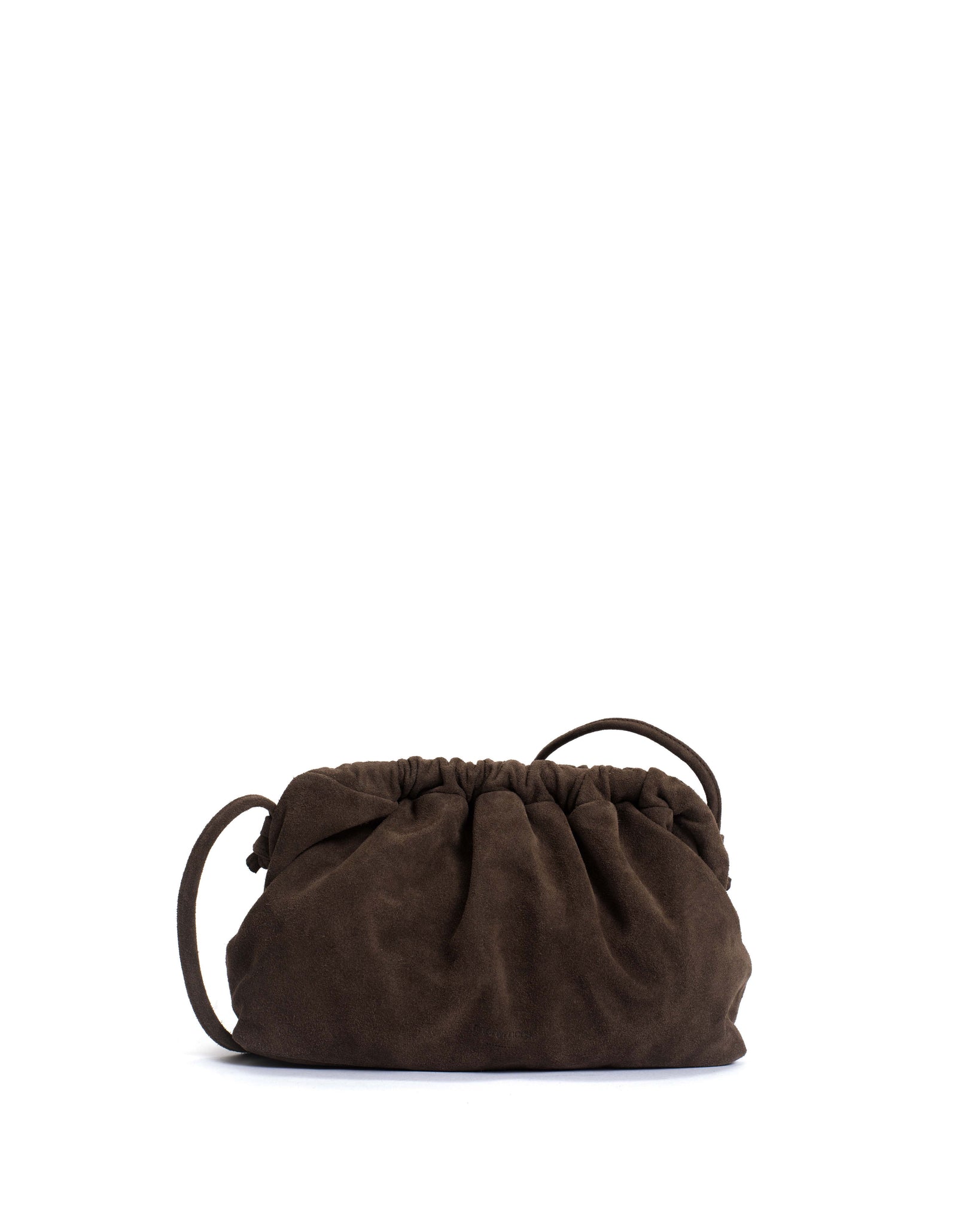 Hally grand cloud bag Calf suede Coffee brown - Anonymous Copenhagen