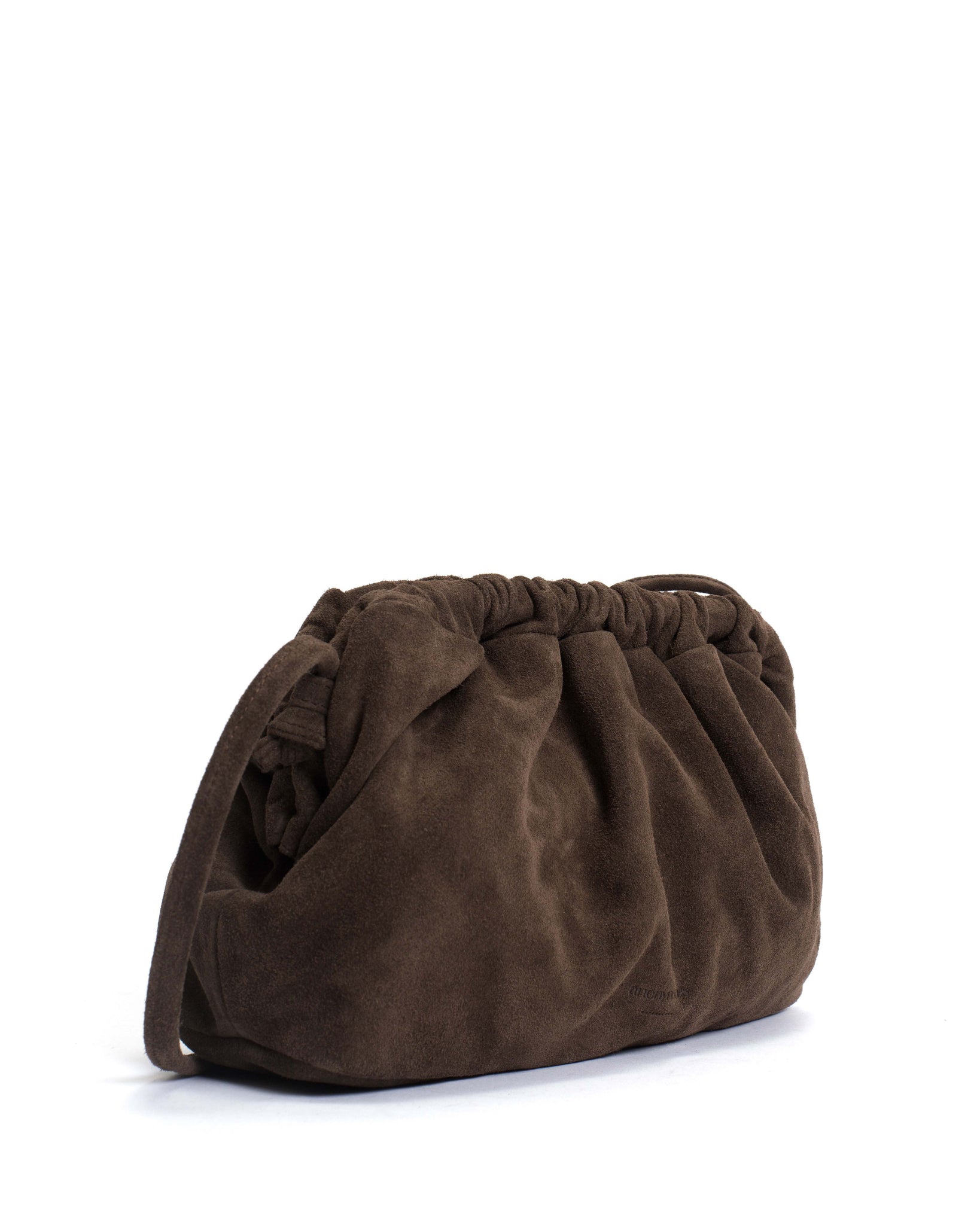 Hally grand cloud bag Calf suede Coffee brown - Anonymous Copenhagen