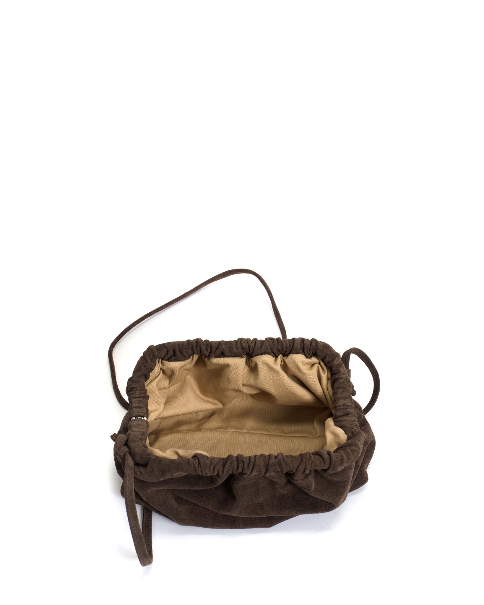 Hally grand cloud bag Calf suede Coffee brown - Anonymous Copenhagen