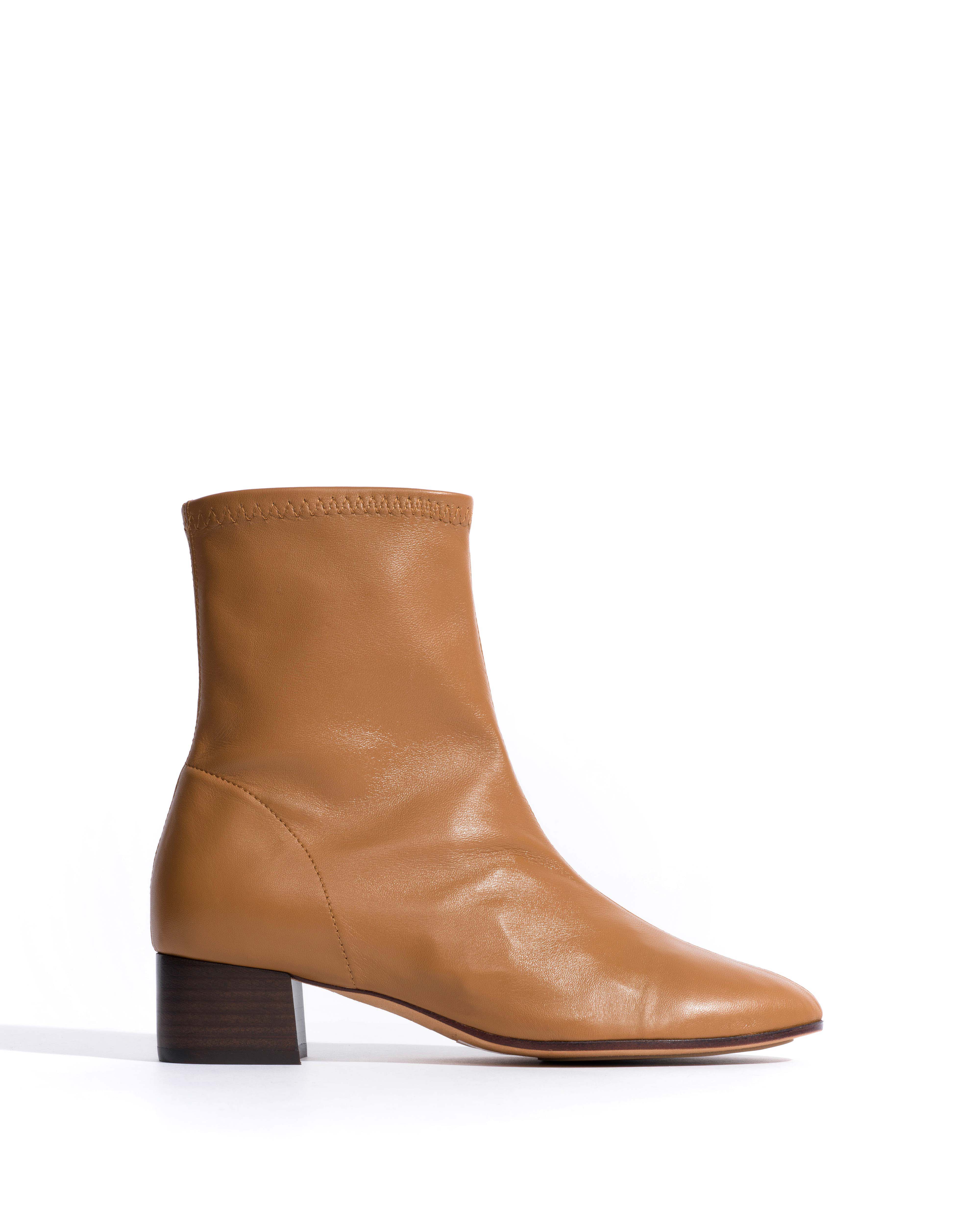 Hanny 40 stacked stretch Silky lamb Caramel