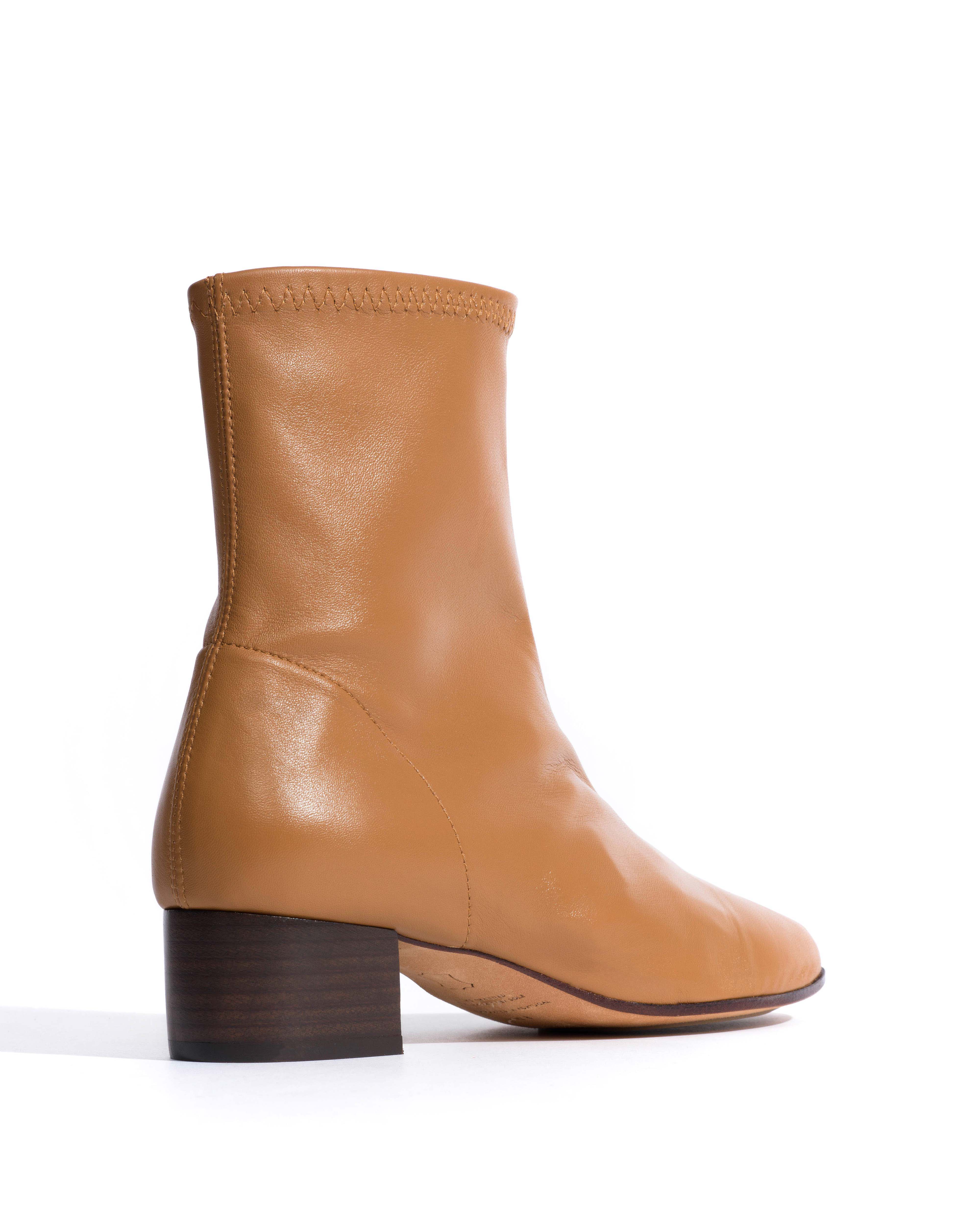 Hanny 40 stacked stretch Silky lamb Caramel
