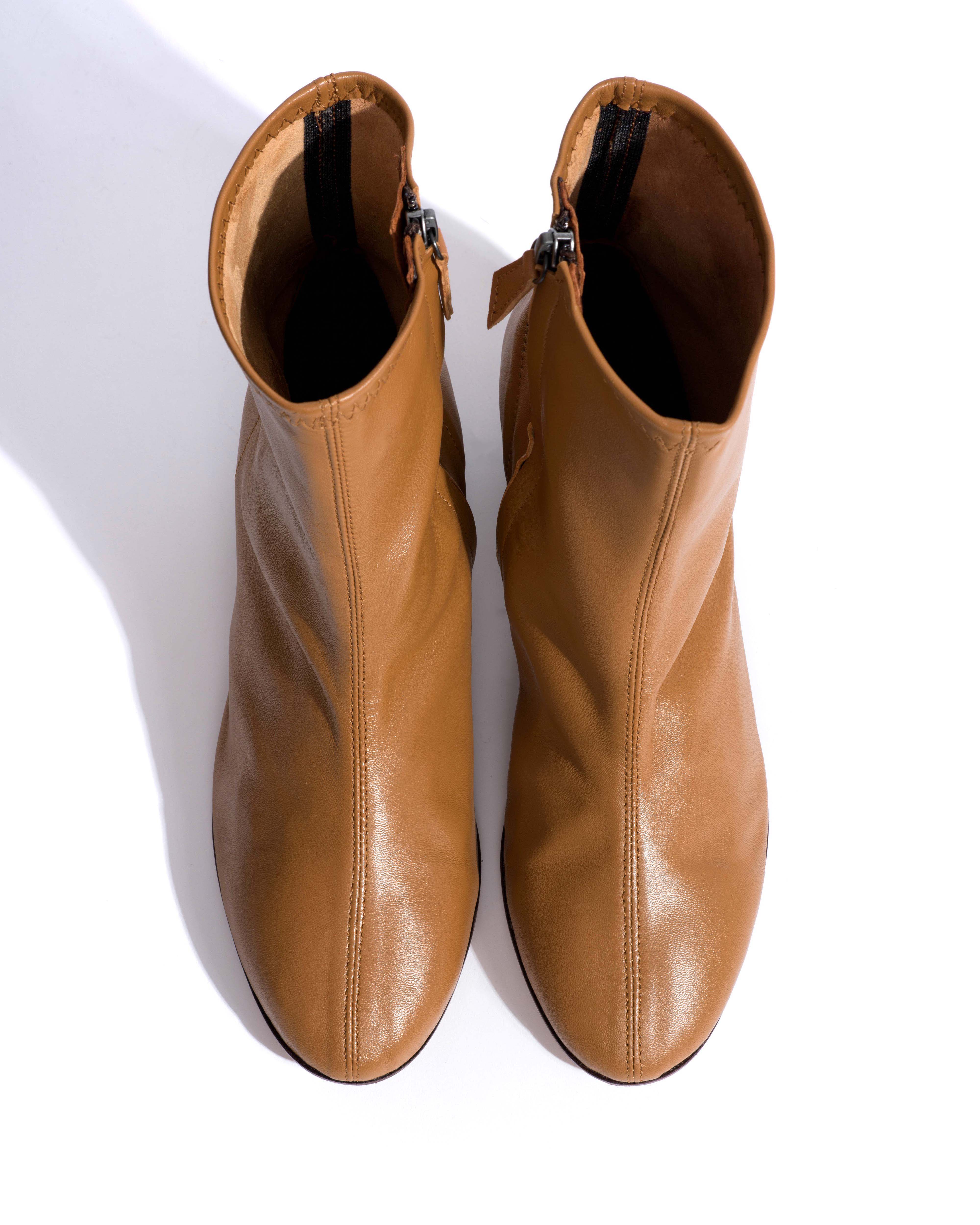 Hanny 40 stacked stretch Silky lamb Caramel