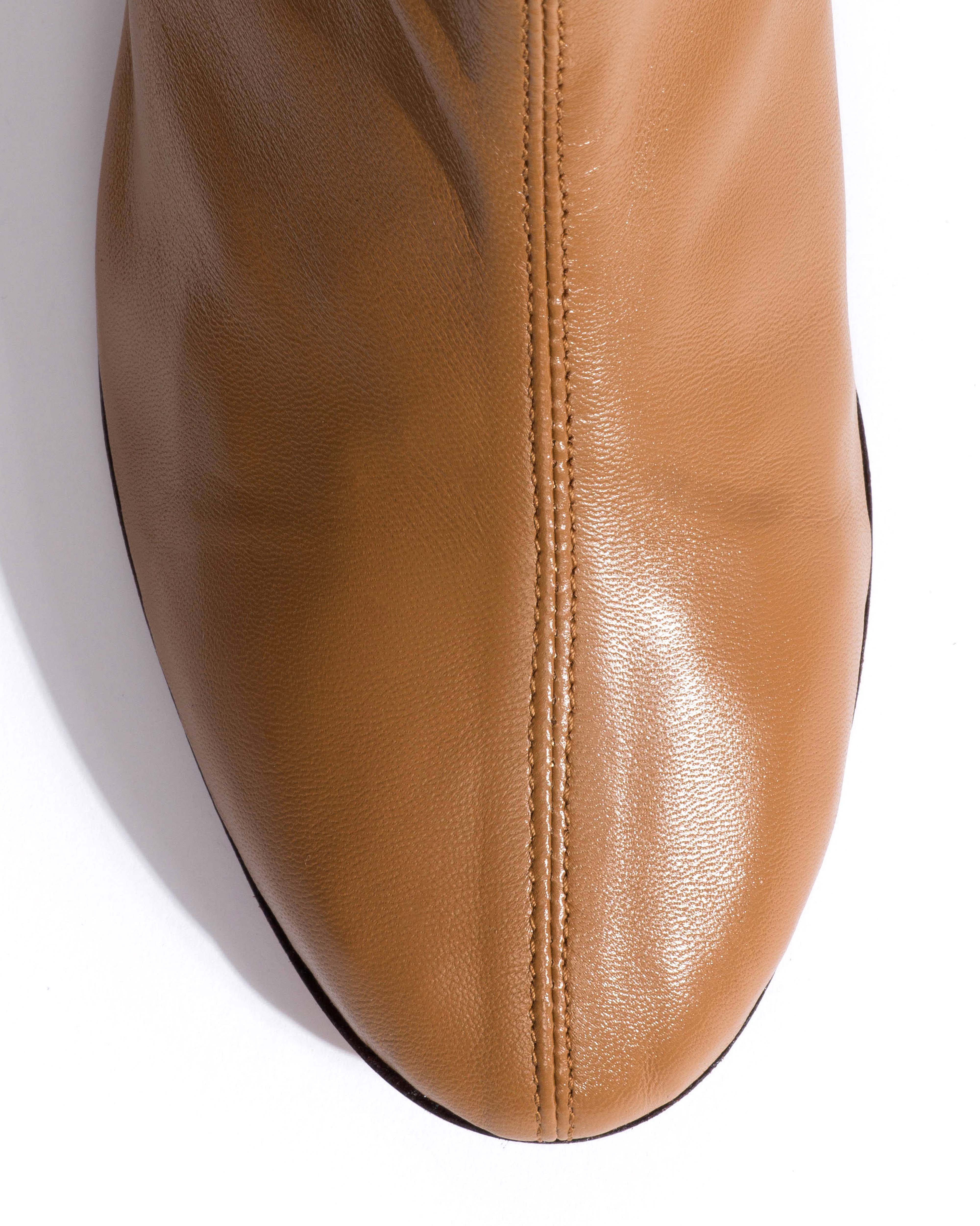 Hanny 40 stacked stretch Silky lamb Caramel