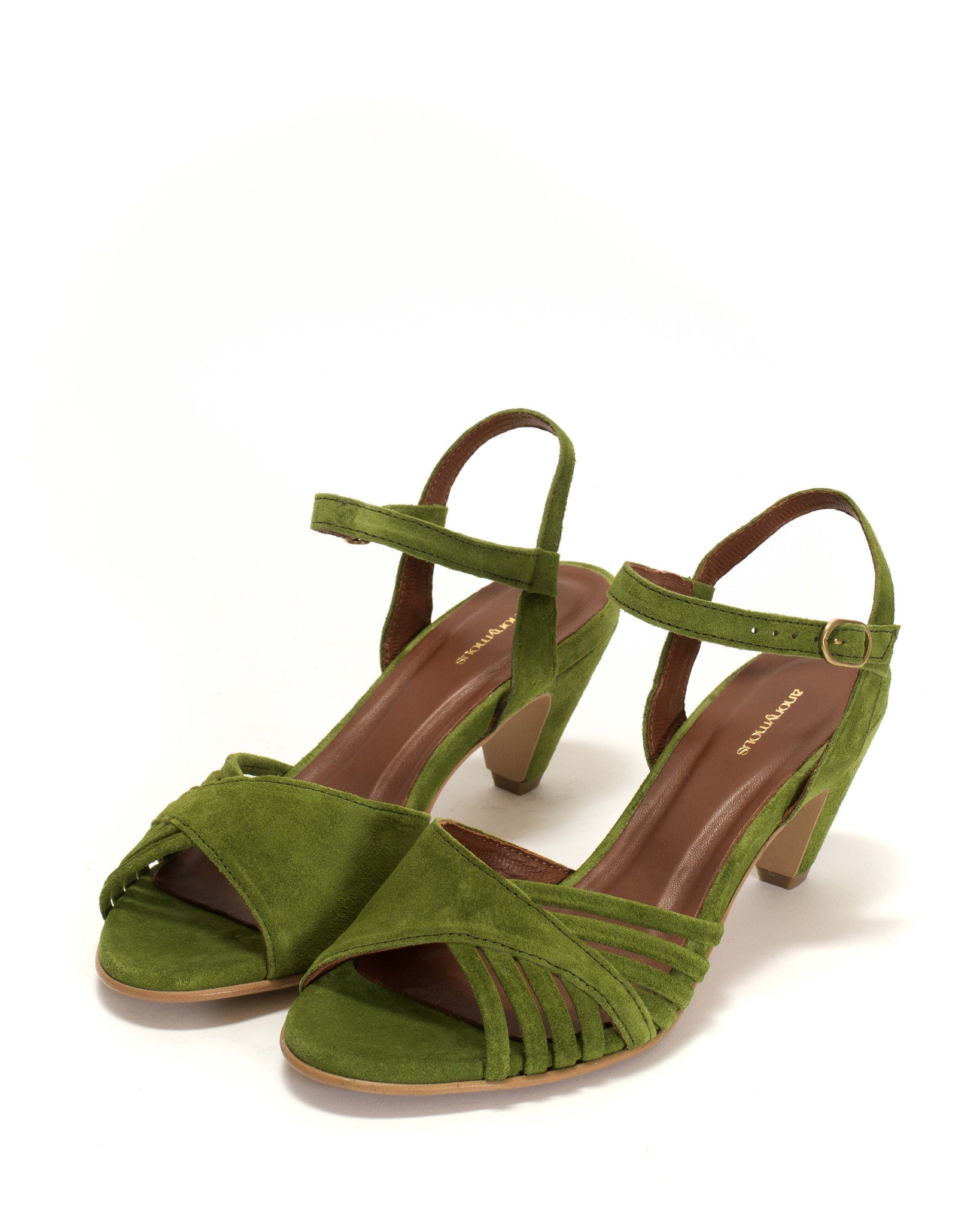 Hermine Calf suede Grass green - Anonymous Copenhagen