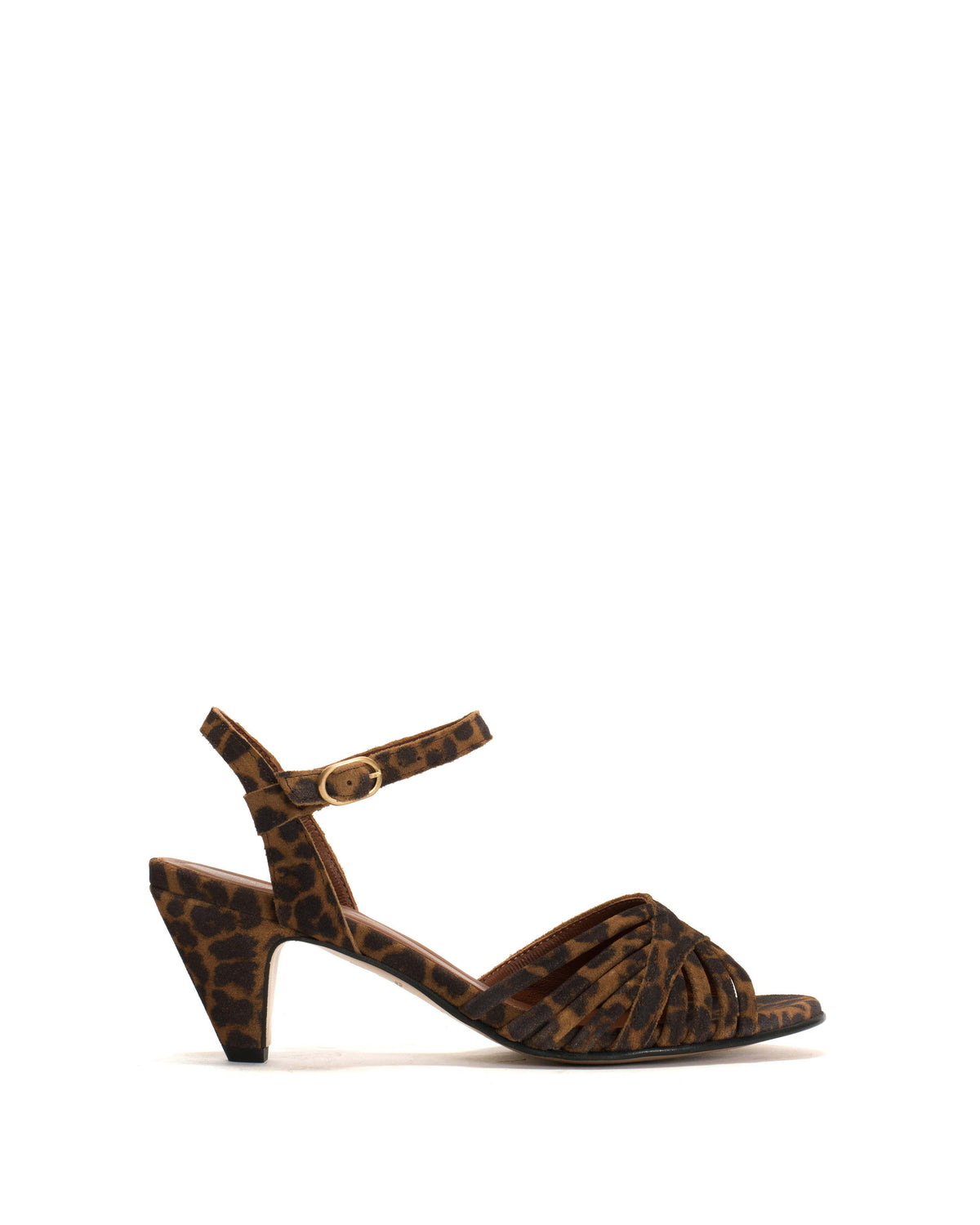 Hermine 50 stiletto Calf suede print Leopard