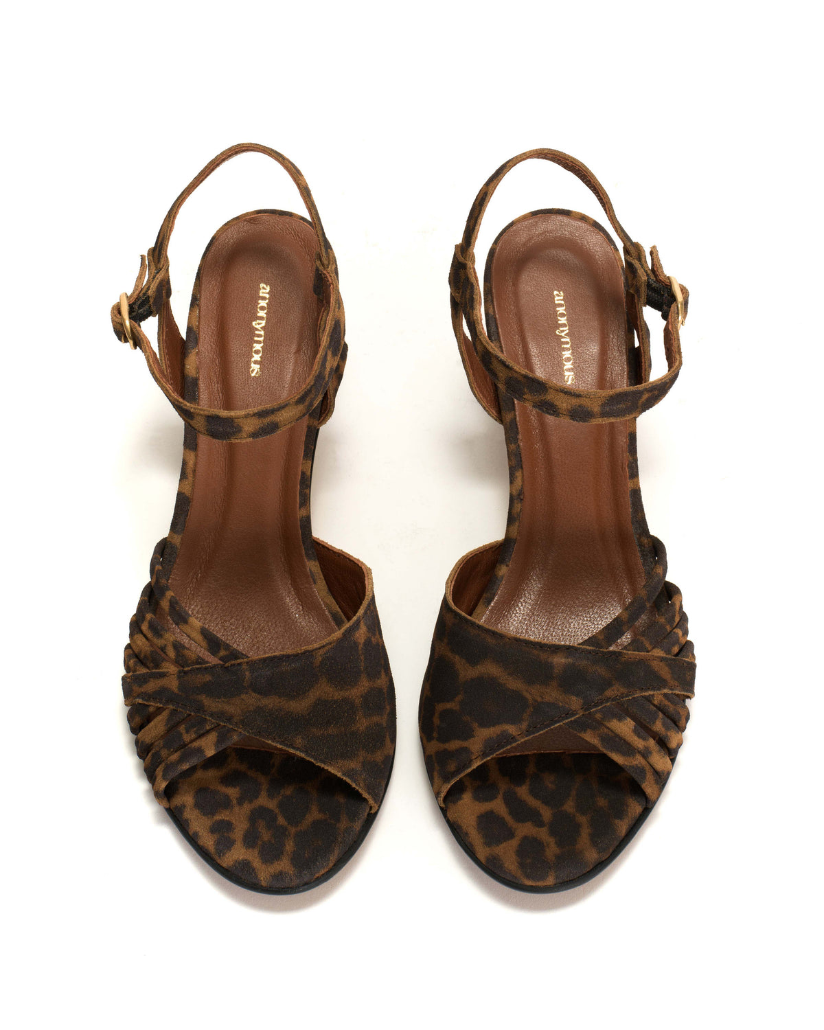 Hermine 50 stiletto Calf suede print Leopard