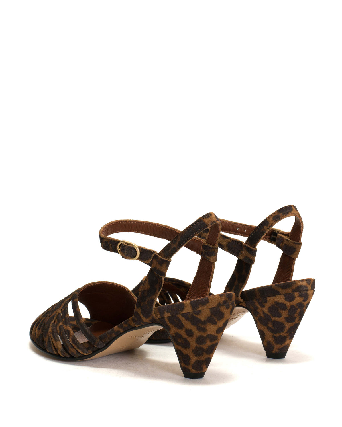 Hermine 50 stiletto Calf suede print Leopard