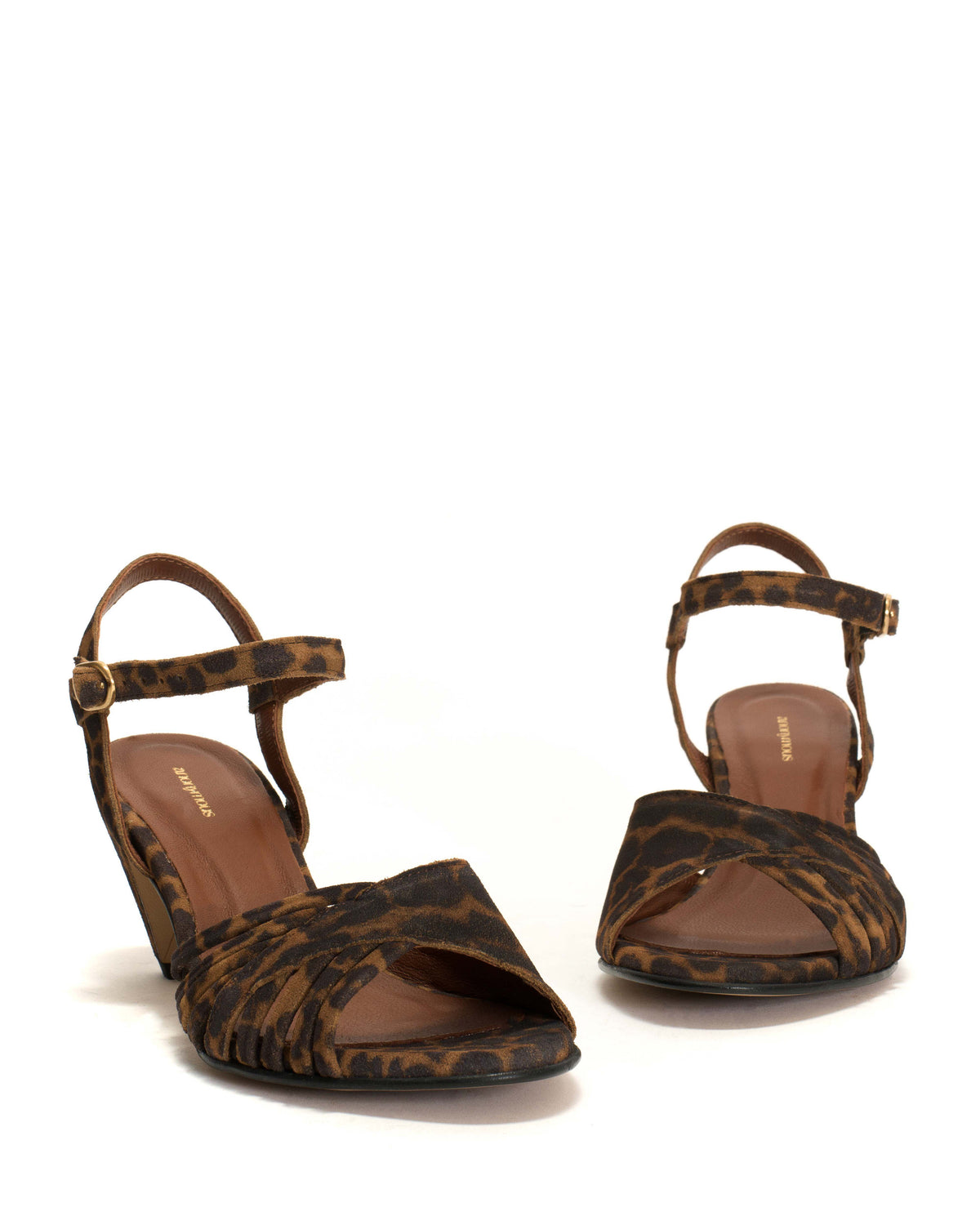 Hermine 50 stiletto Calf suede print Leopard